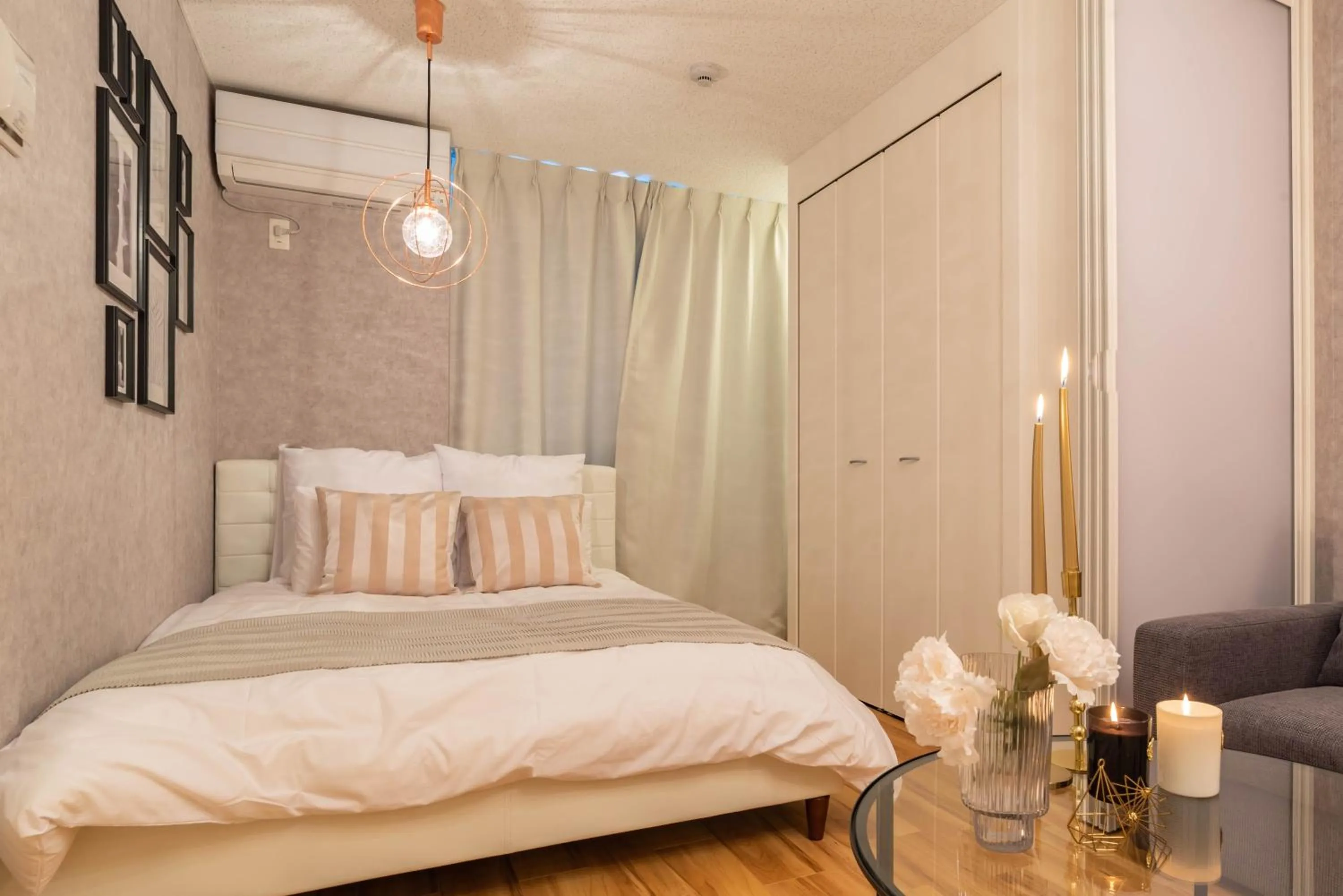 Bedroom, Bed in Exia Daikoku AFP Apartment