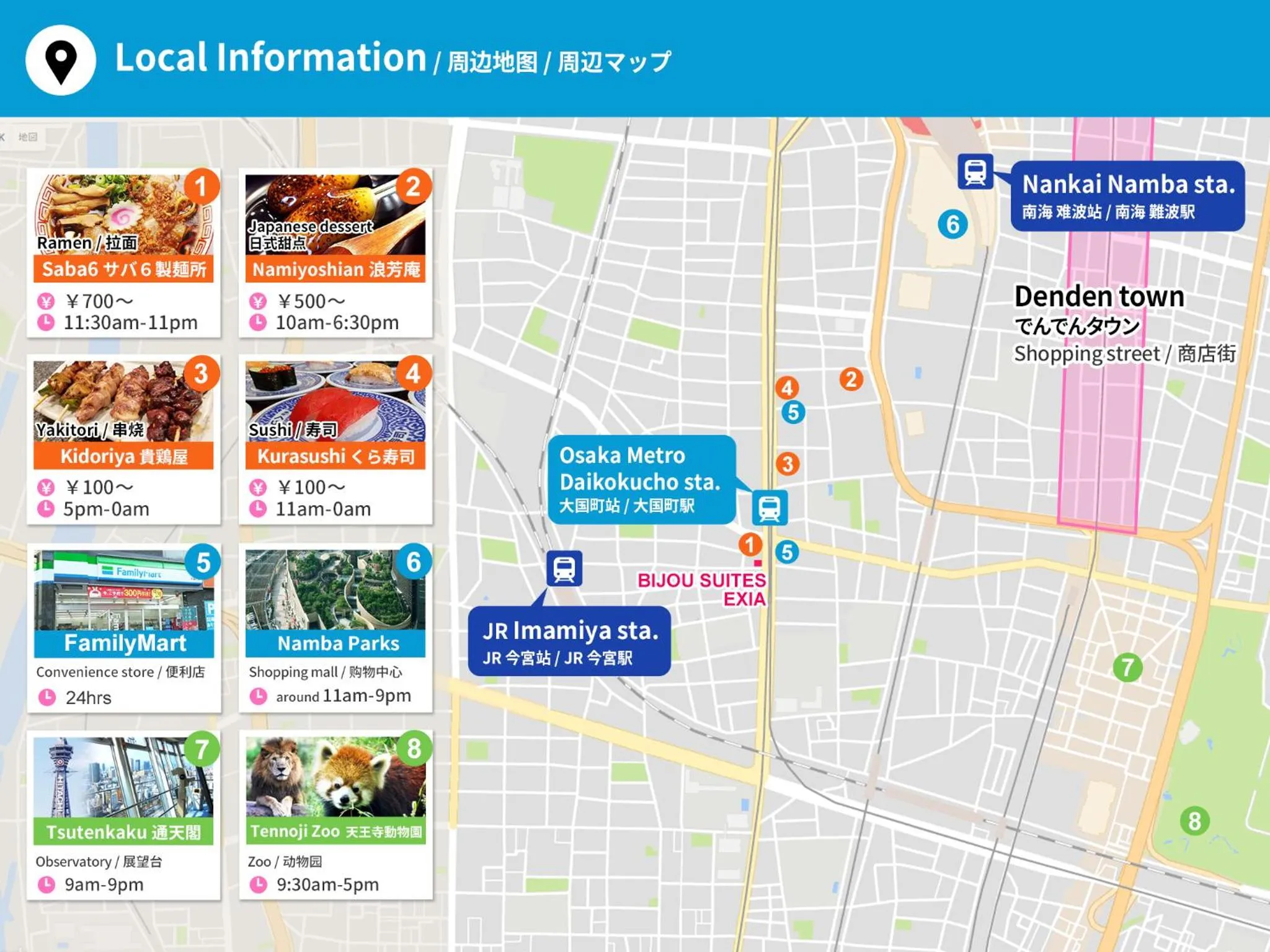 Nearby landmark in Exia Daikoku AFP Apartment