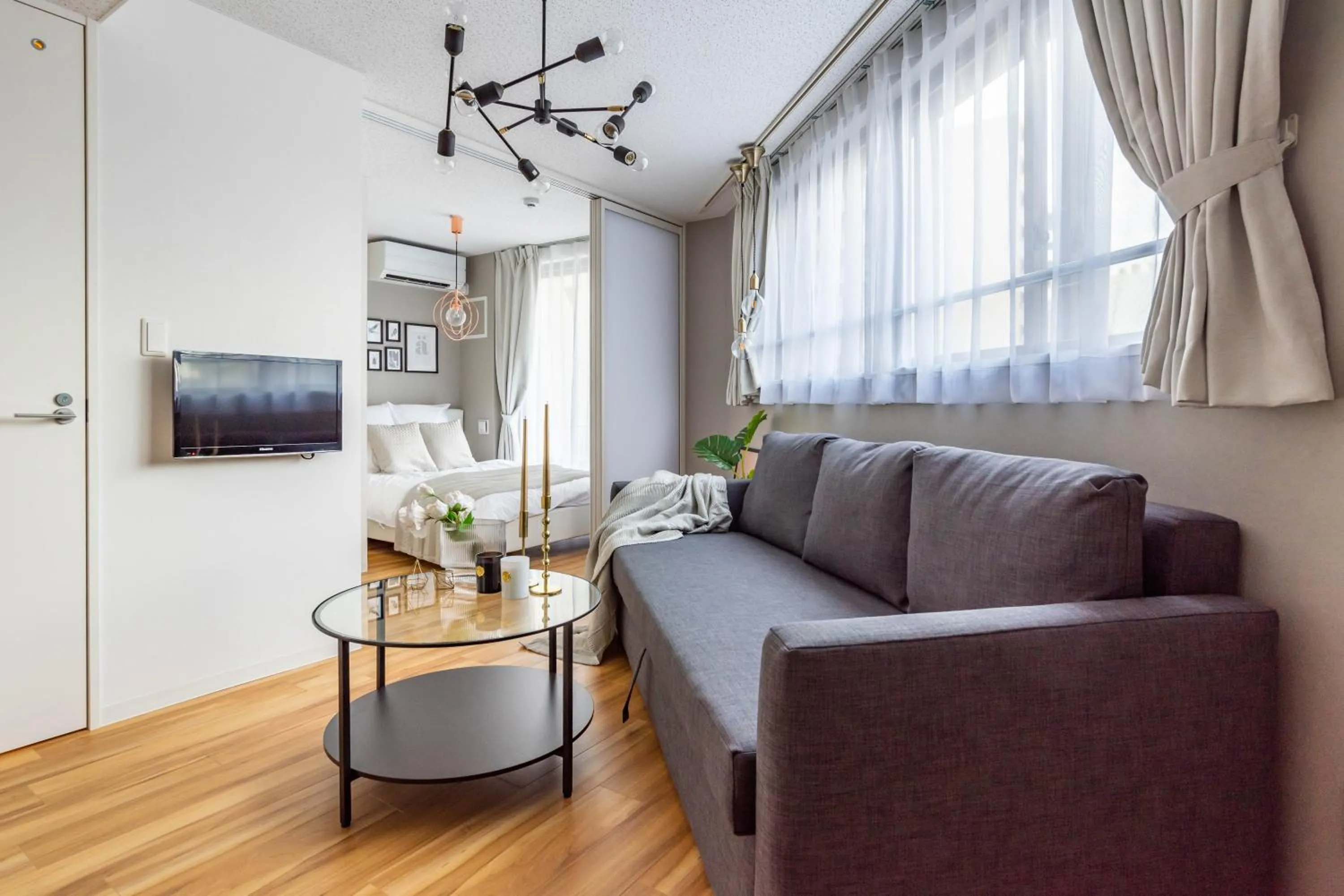 Living room in Exia Daikoku AFP Apartment