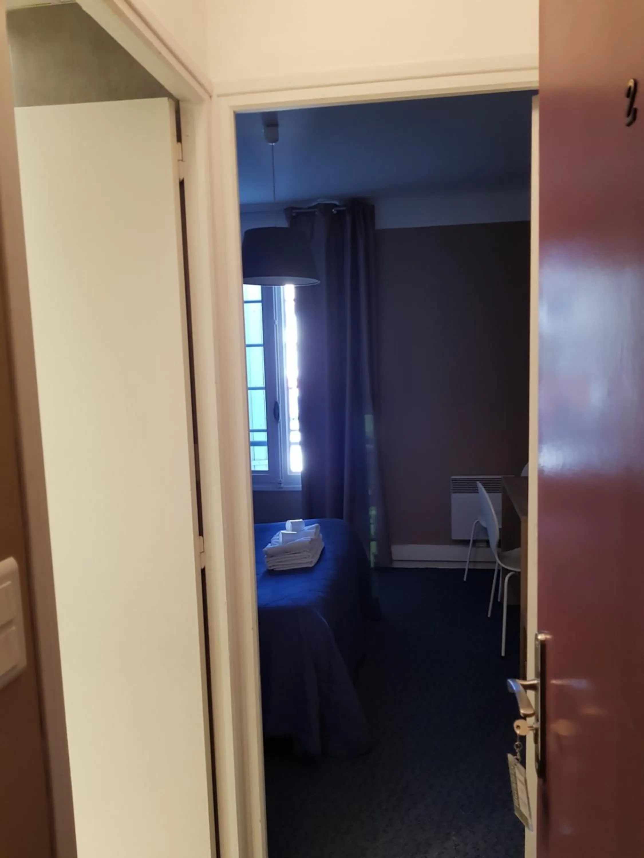 Photo of the whole room in Hôtel-Restaurant Le Blueberry