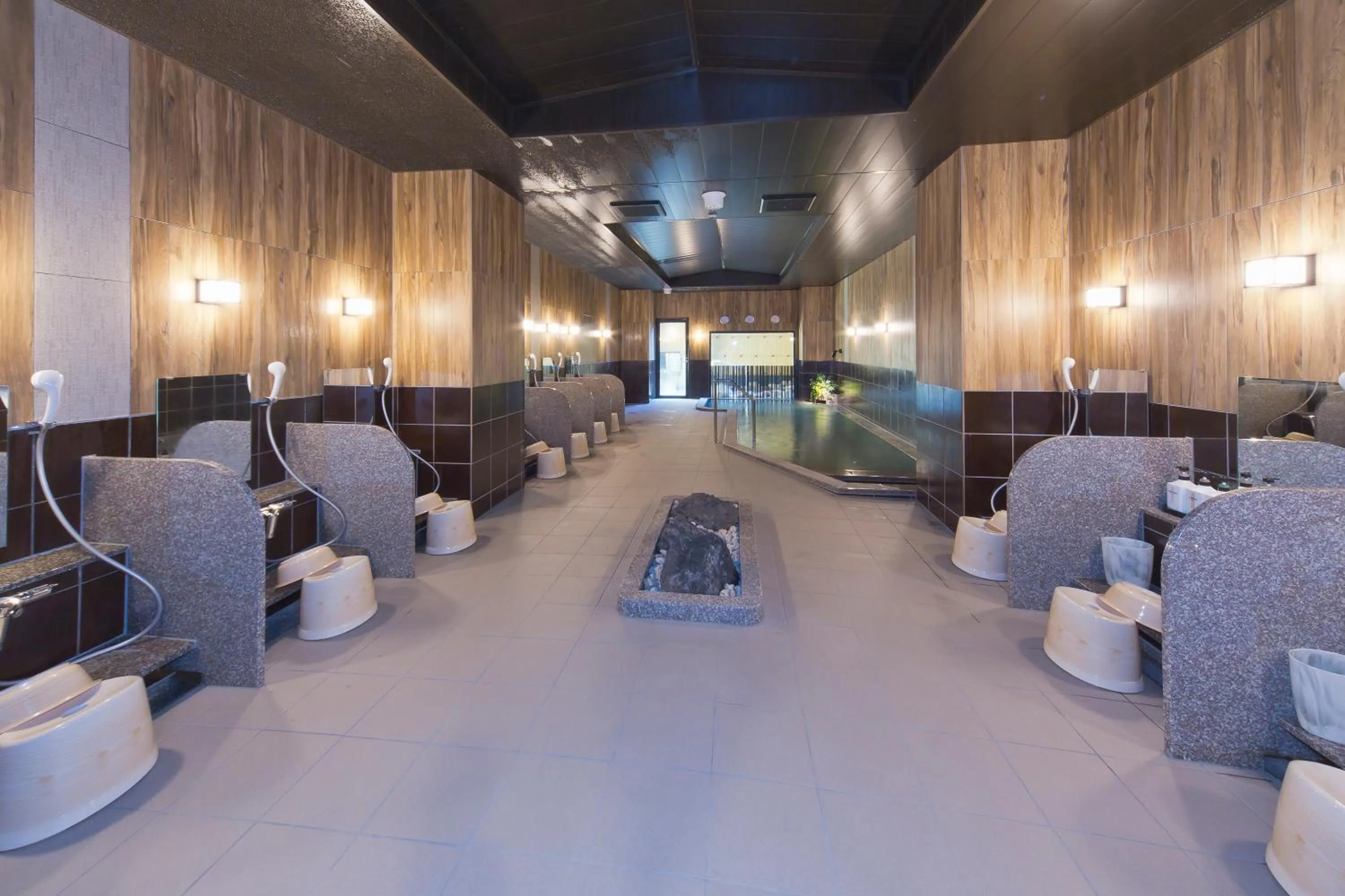 Hot Spring Bath in Hotel Route-inn Yamaguchi Yuda Onsen