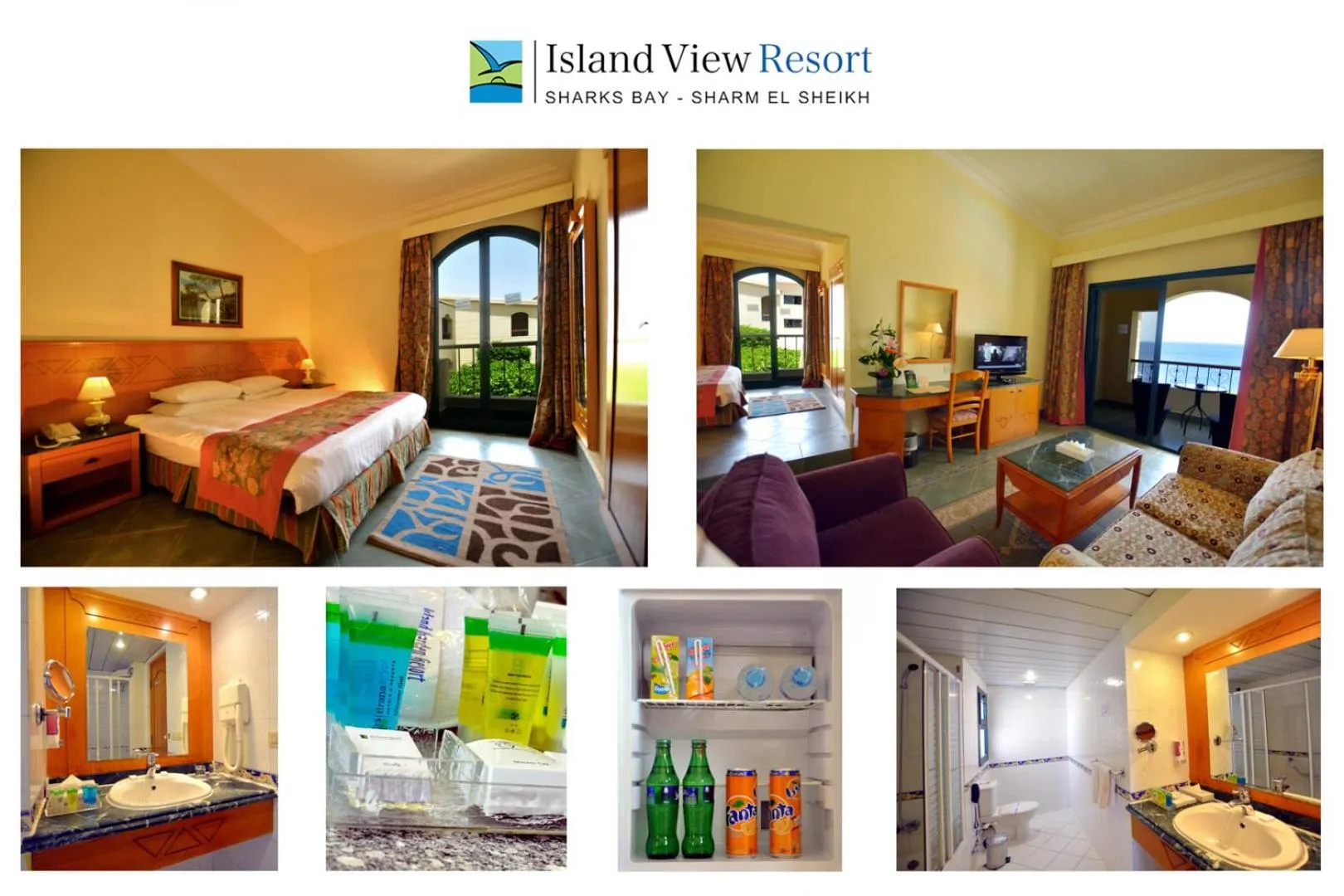 Bed in Island View Resort