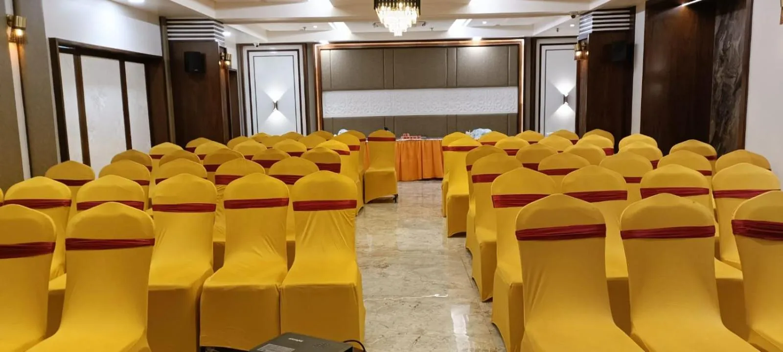 Seating area in Hotel Abhinav International