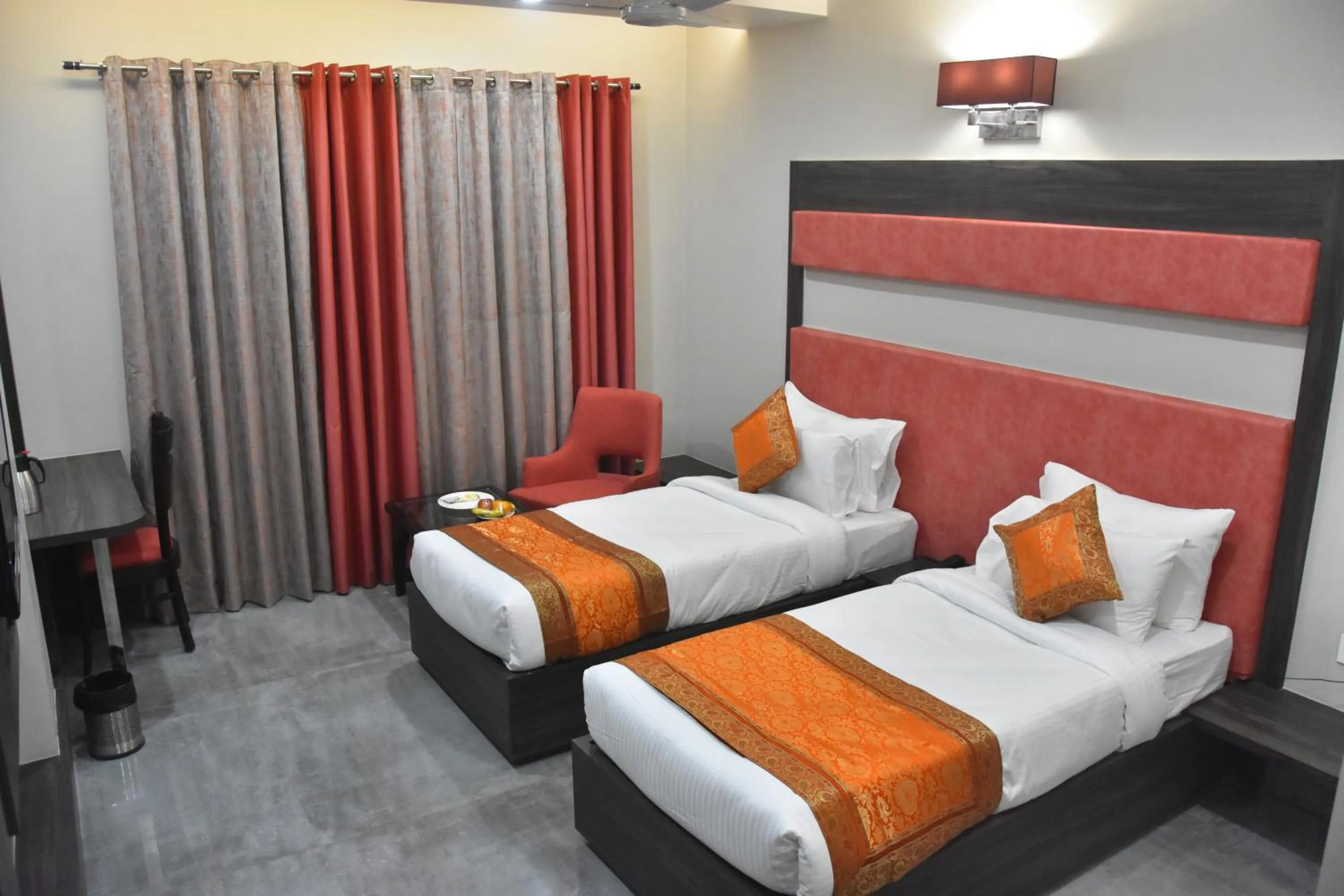 Bedroom, Bed in Hotel Abhinav International
