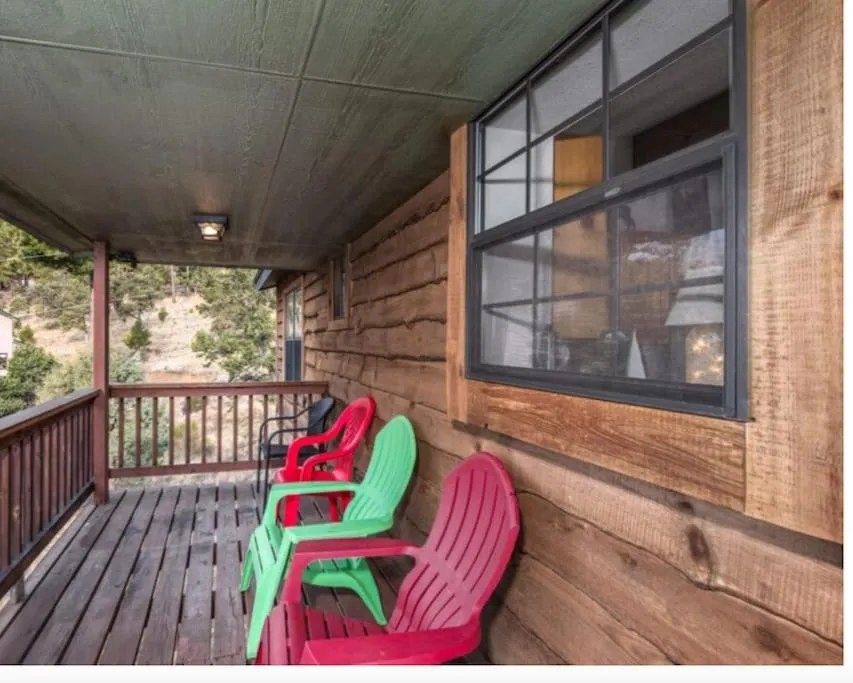 Hughes, Cabin at Ruidoso, with Forest View