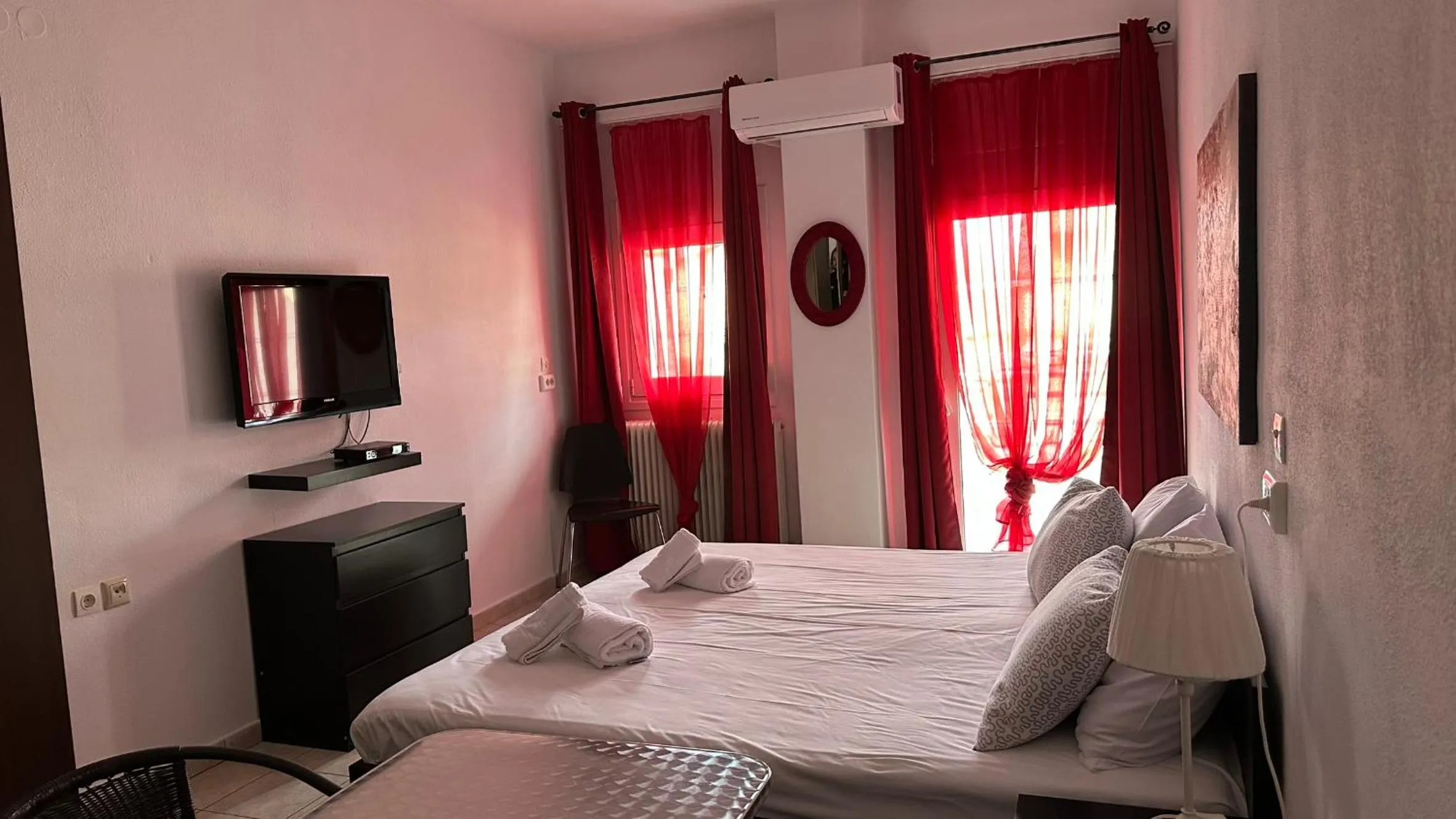 Bed in Alexandros Hotel