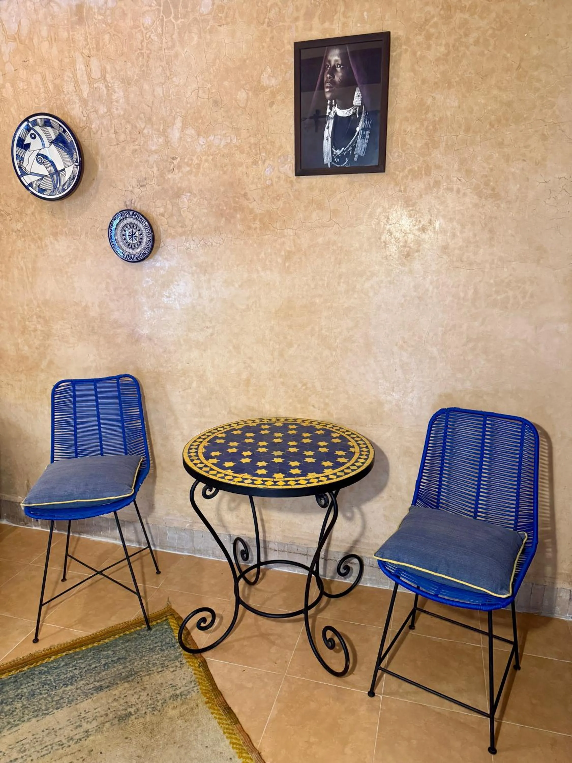 Living room in Riad Hotel Sherazade