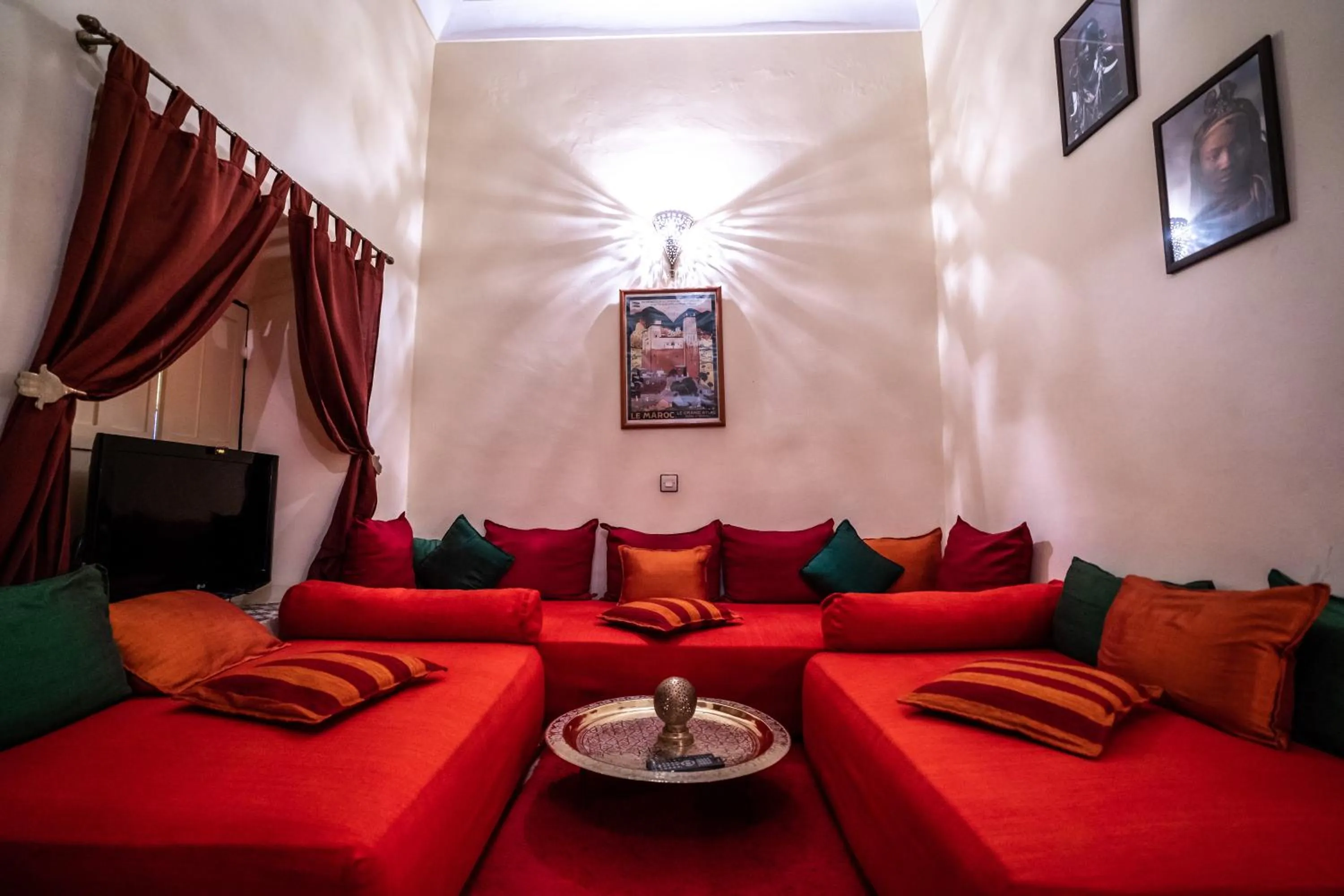 Living room in Riad Hotel Sherazade