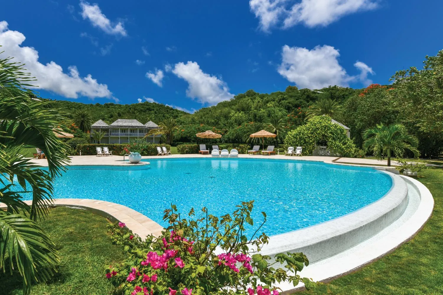 Pool view in The Inn at English Harbour