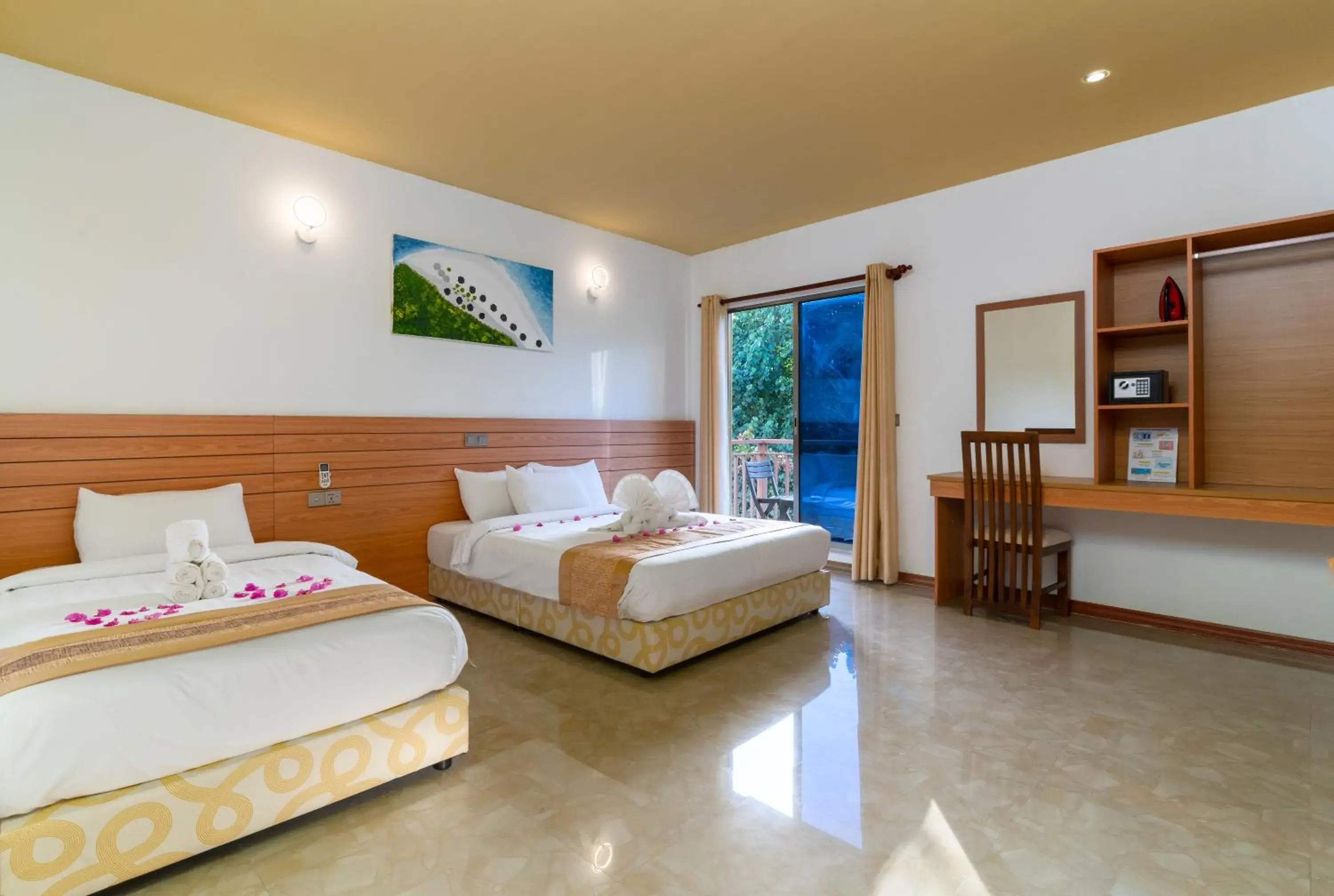 Bed in Nala Veli Beach & Spa Bed in Nala Veli Beach & Spa