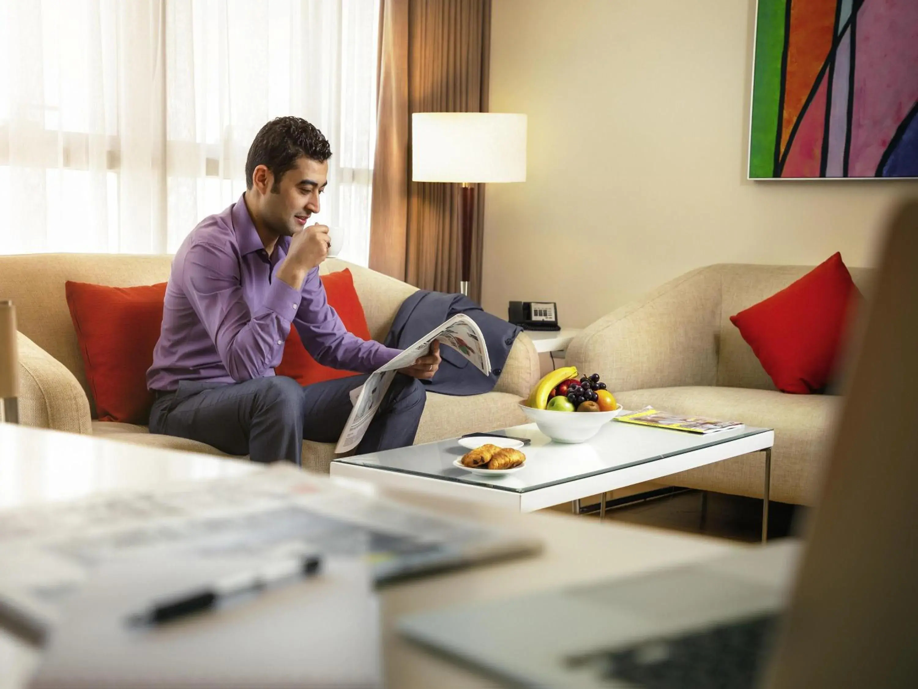 Bedroom in Ibis Abu Dhabi Gate Bedroom in Ibis Abu Dhabi Gate