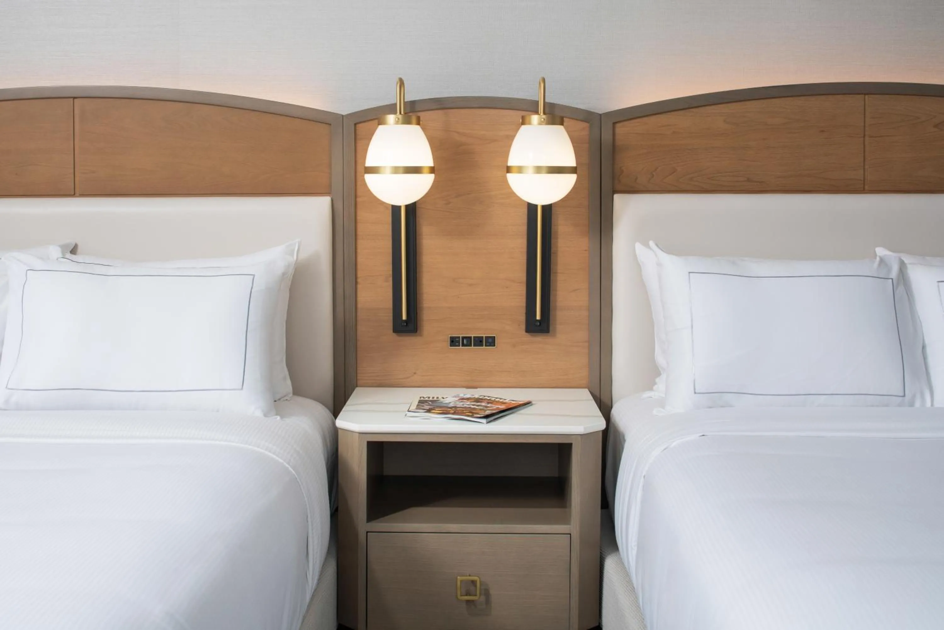 Bed in Hilton Milwaukee