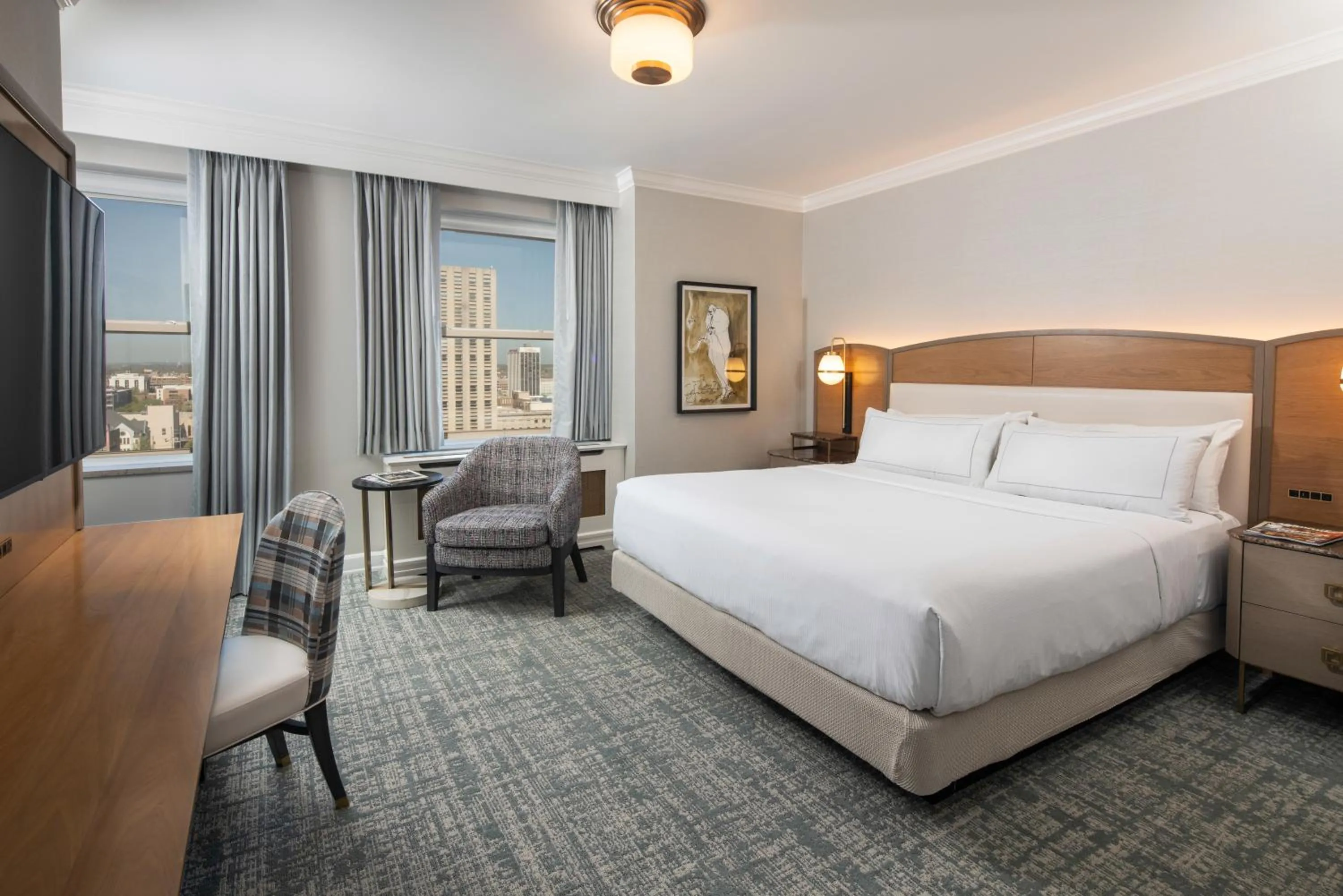 Bed in Hilton Milwaukee