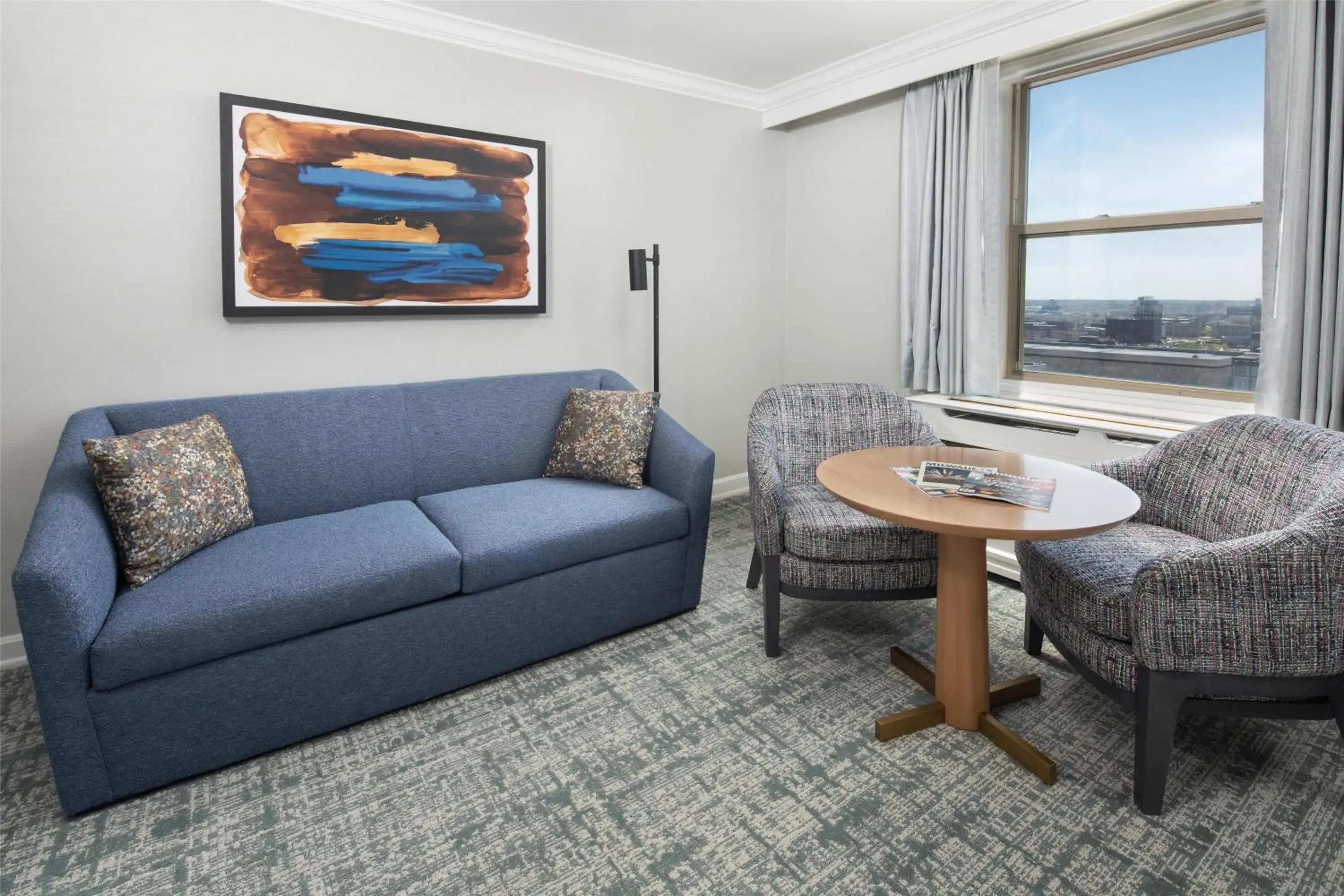 Living room in Hilton Milwaukee Living room in Hilton Milwaukee