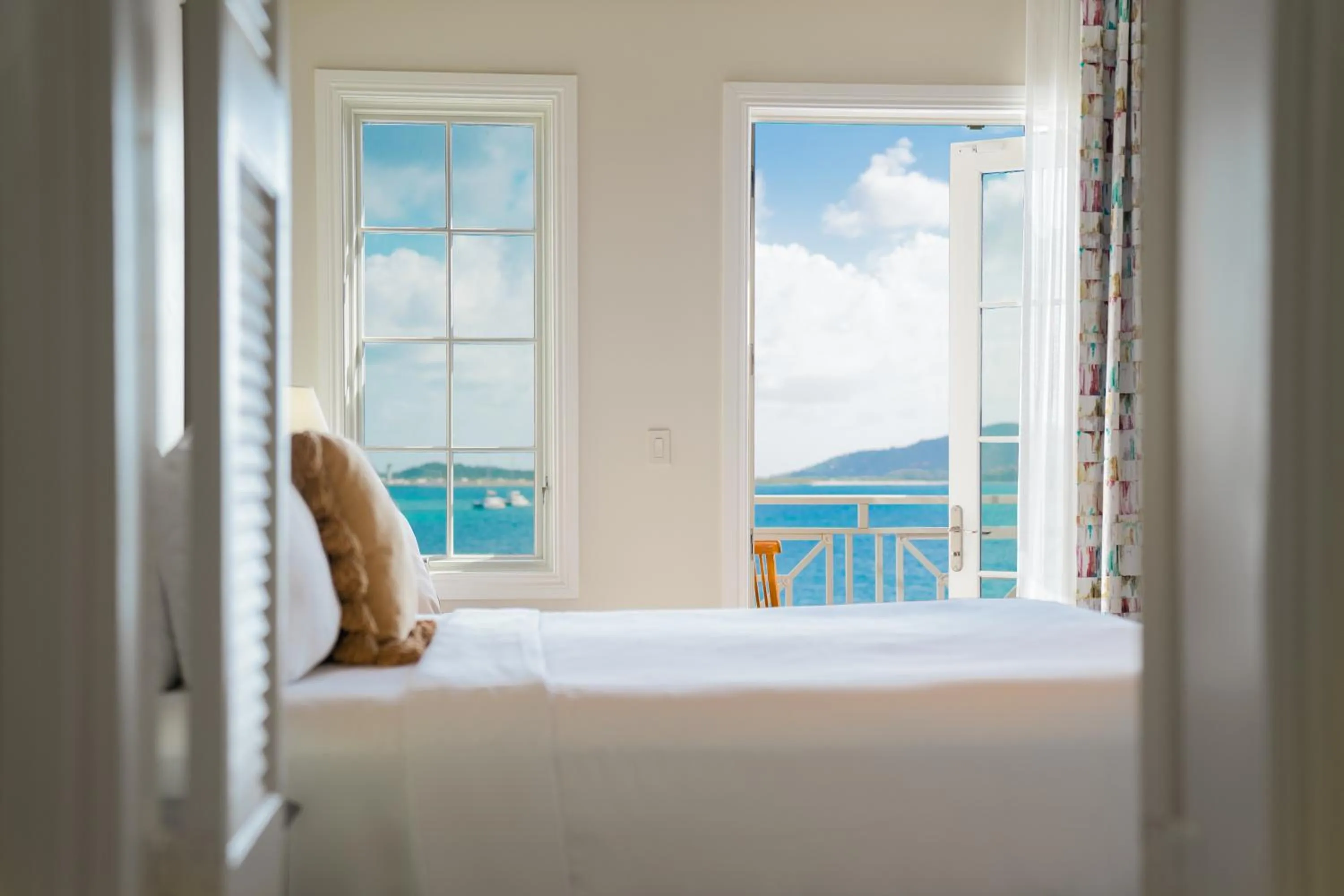 Bed in Scrub Island Resort, Spa & Marina