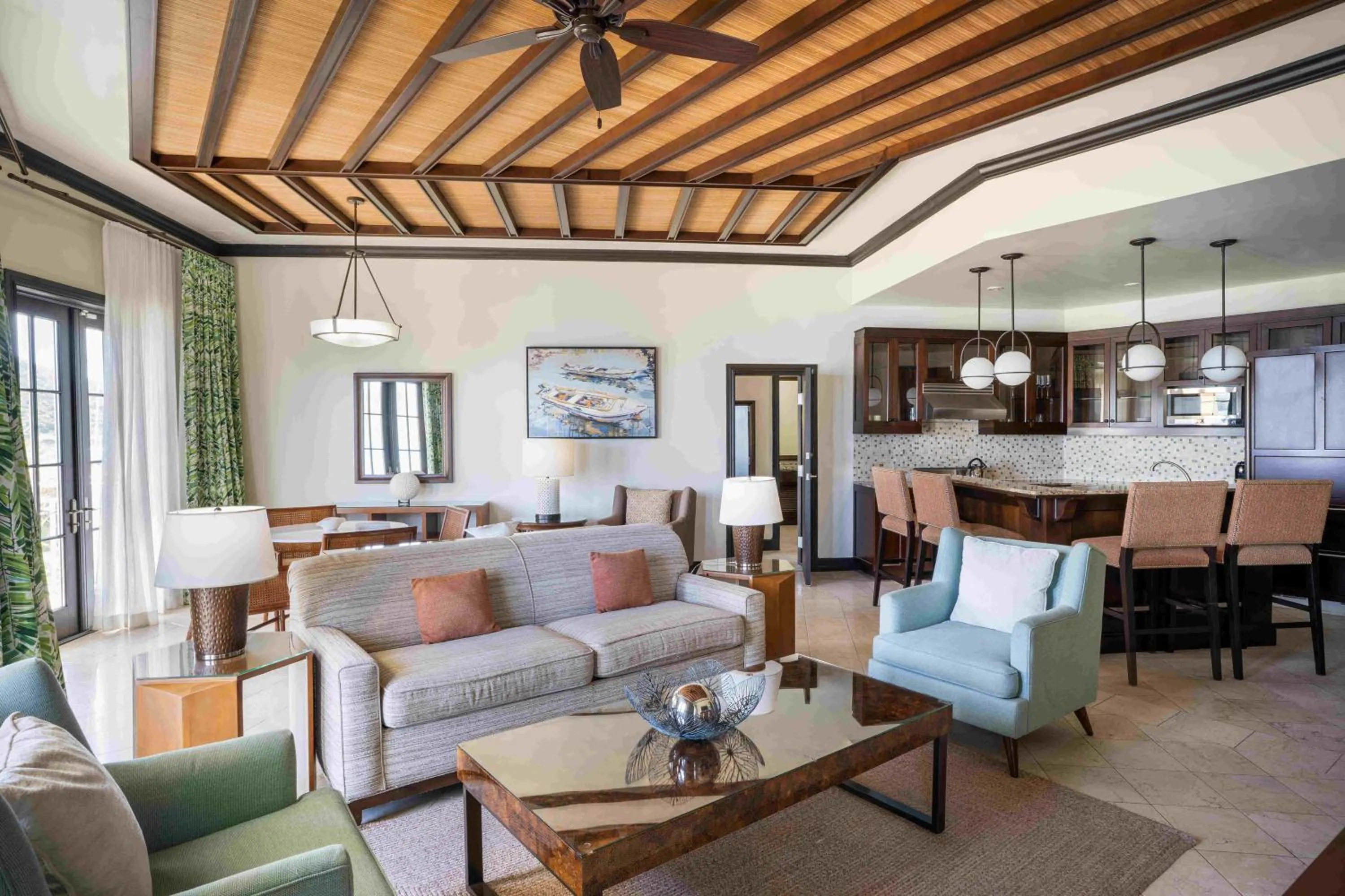 Living room in Scrub Island Resort, Spa & Marina