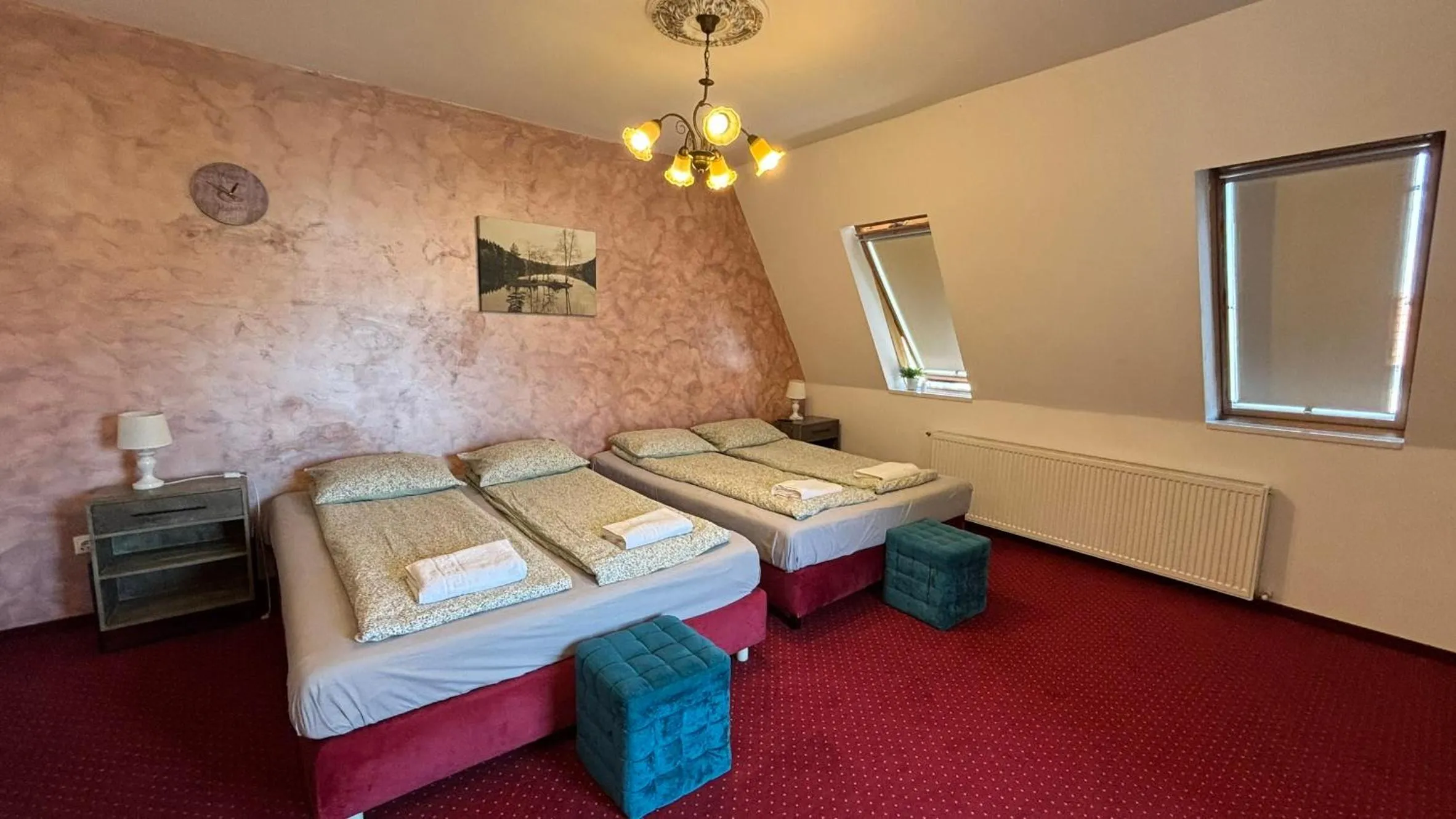 Bed in Pannónia Rooms and Apartments