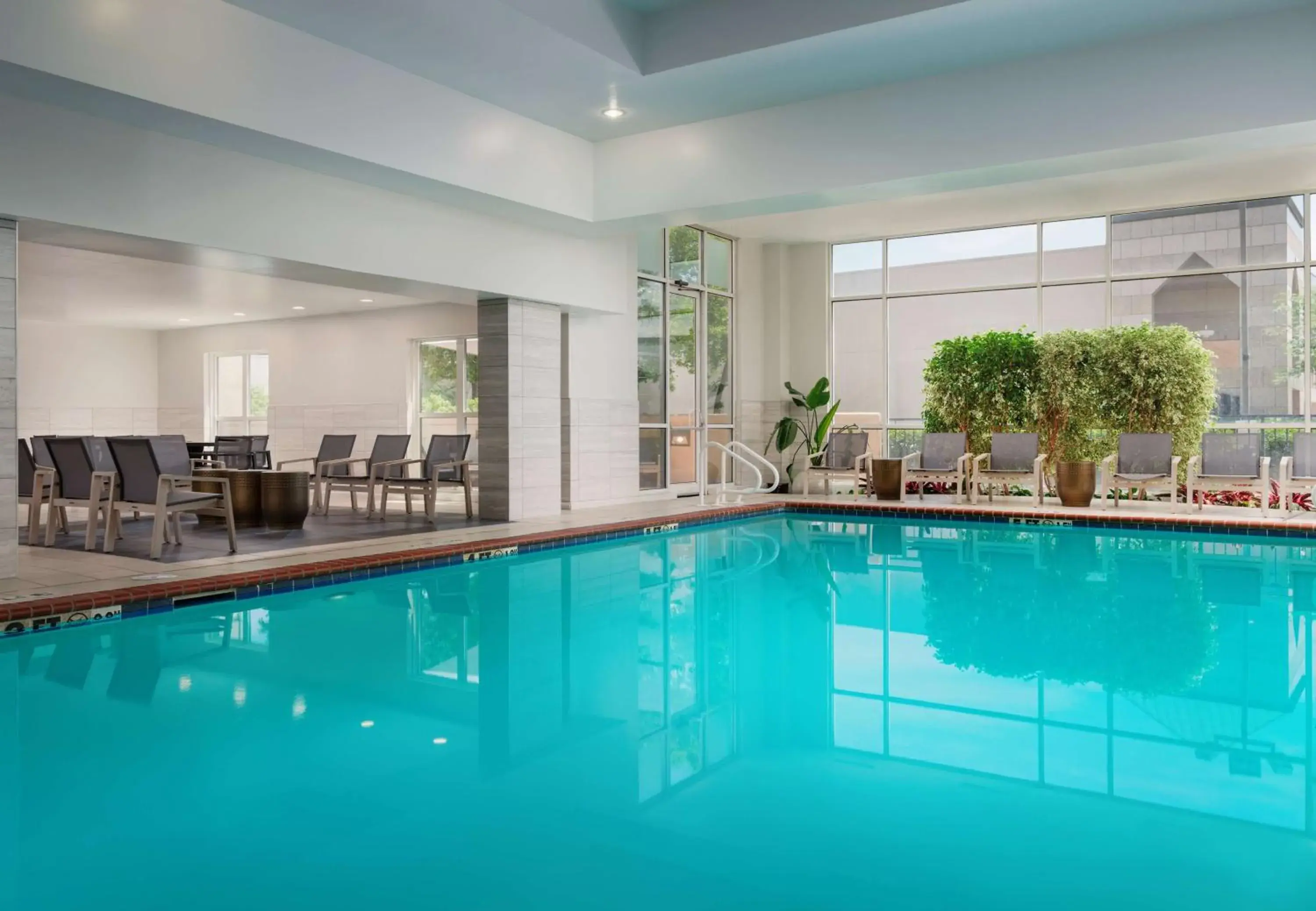 Pool view in Embassy Suites by Hilton Memphis East Germantown Area Pool view in Embassy Suites by Hilton Memphis East Germantown Area