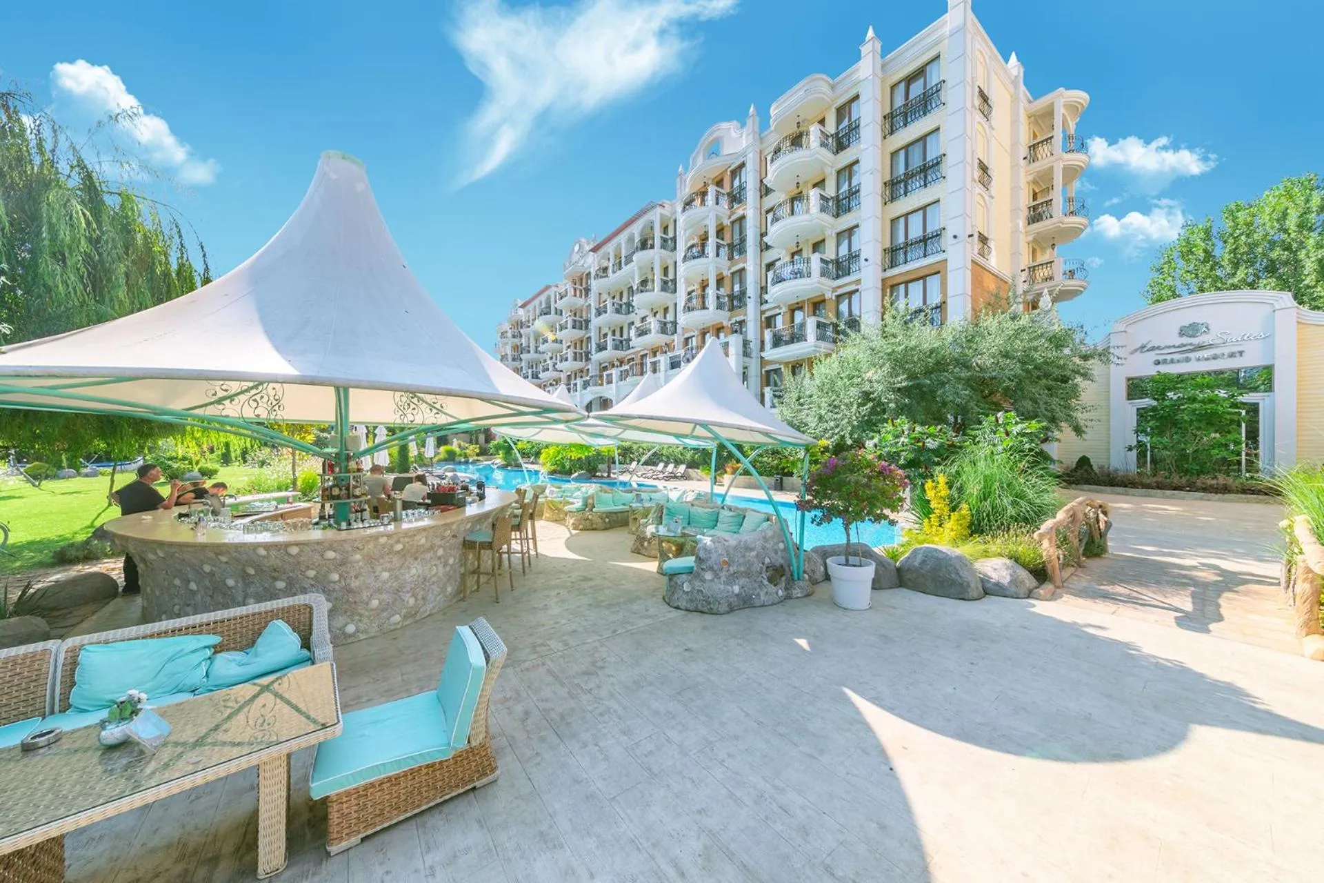 sunbed in Harmony Suites Grand Resort