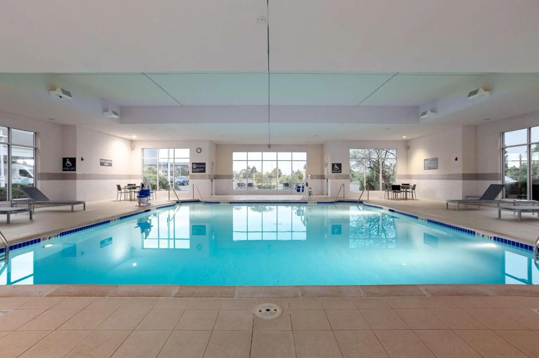 Pool view in Hilton Garden Inn Milwaukee Northwest Conference Center