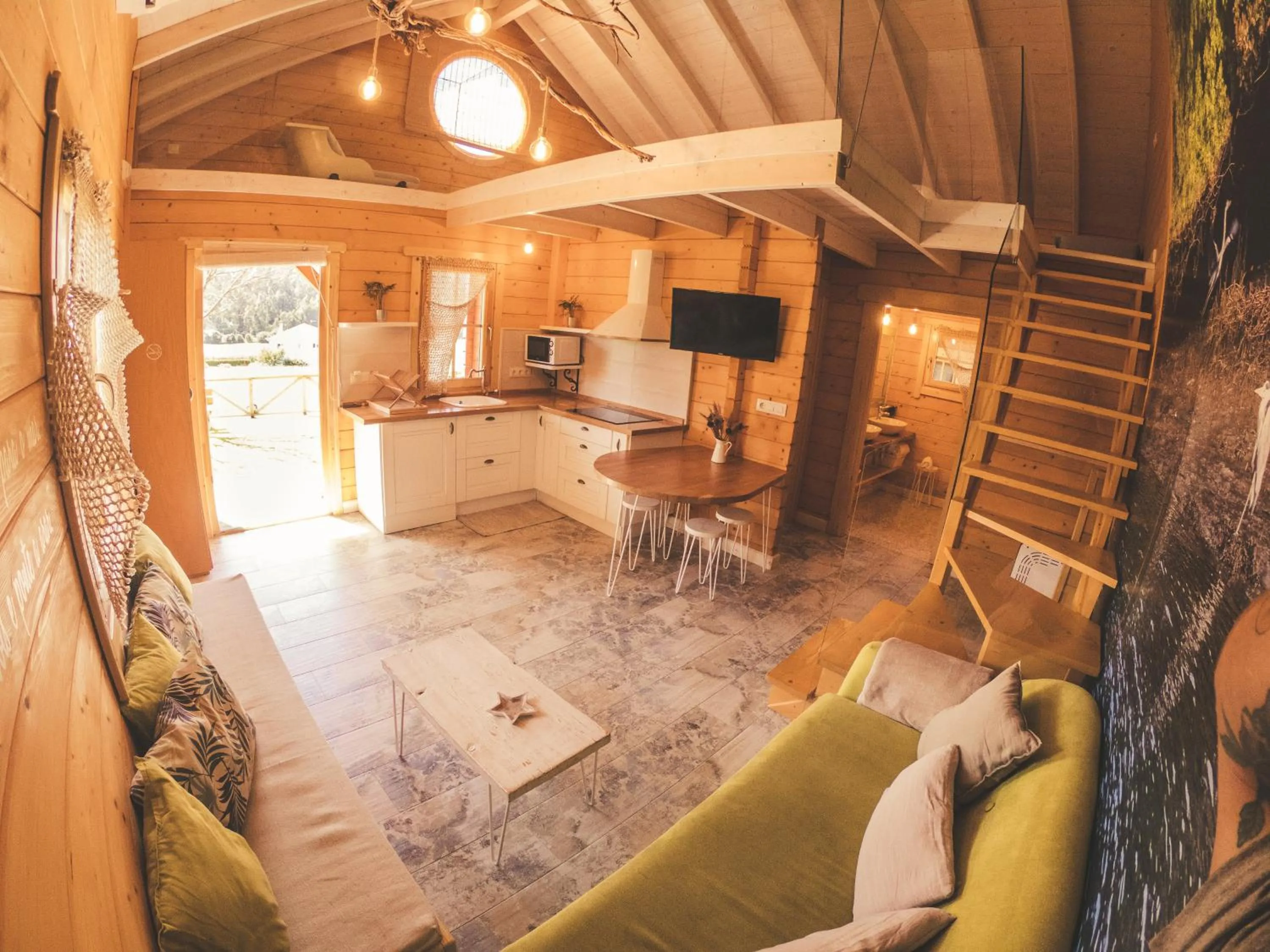 Living room in Cabanas da Ría