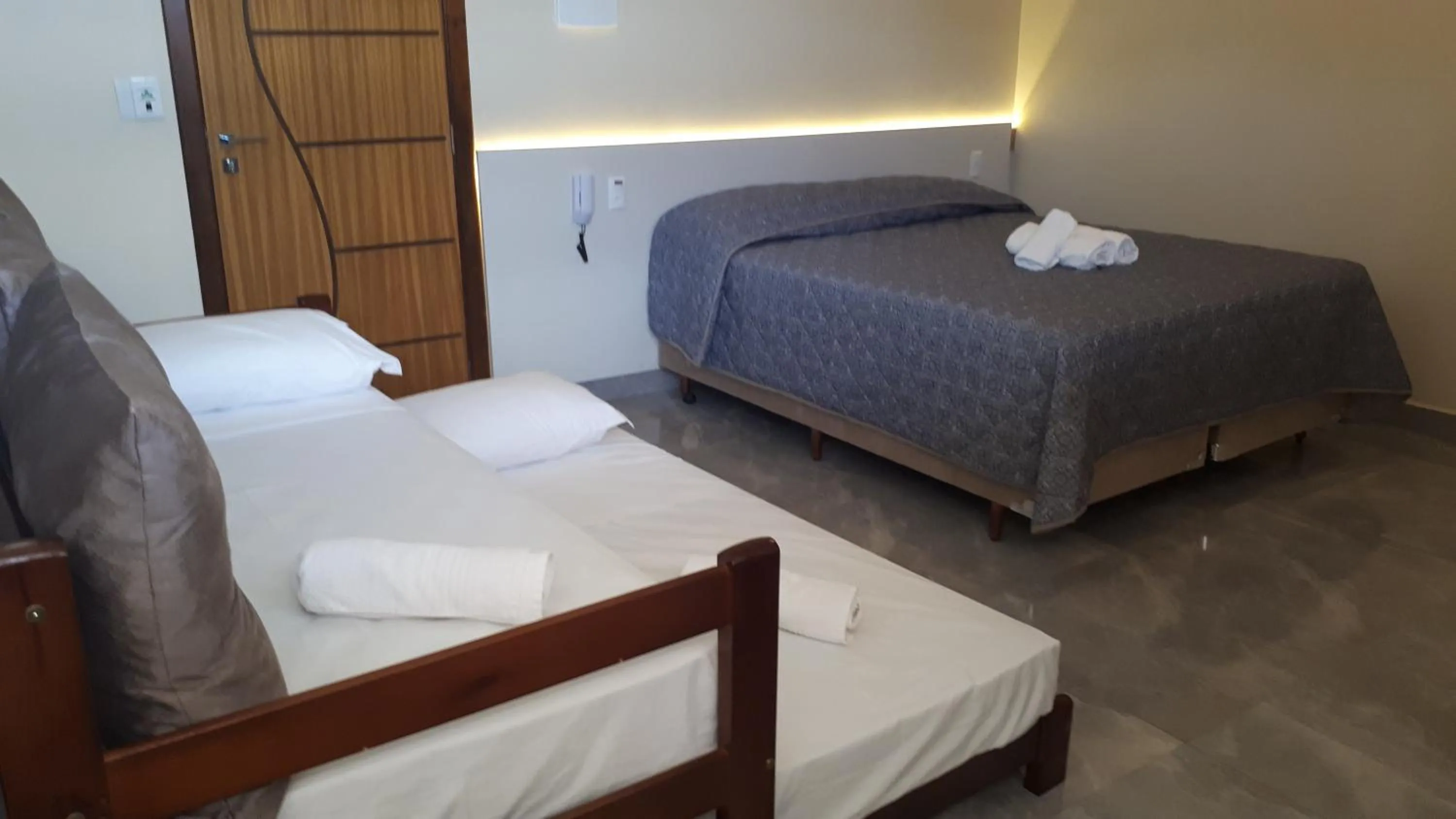 Bed in Pousada Espindola