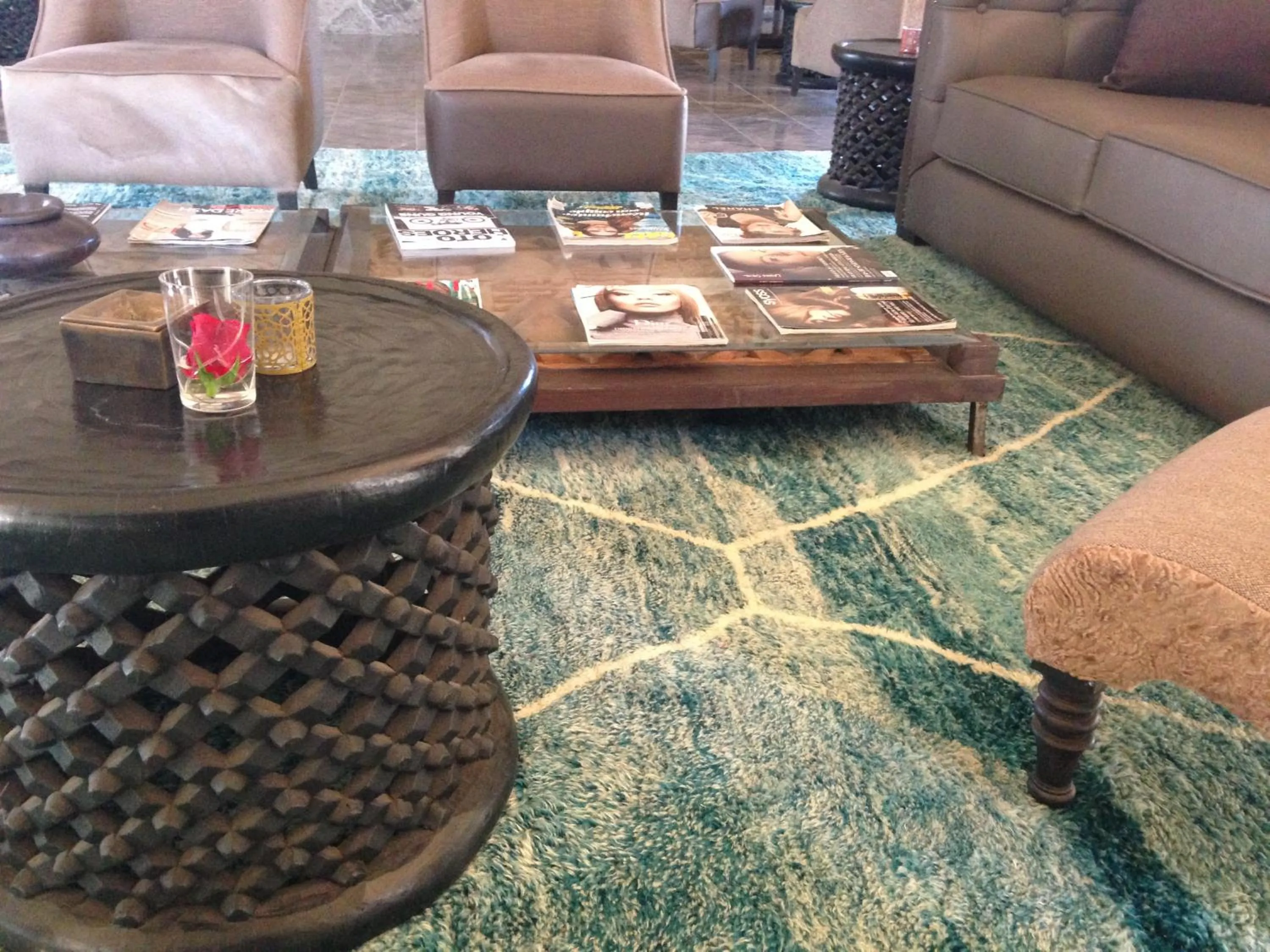 Lounge or bar in Hotel Les Cinq Djellabas