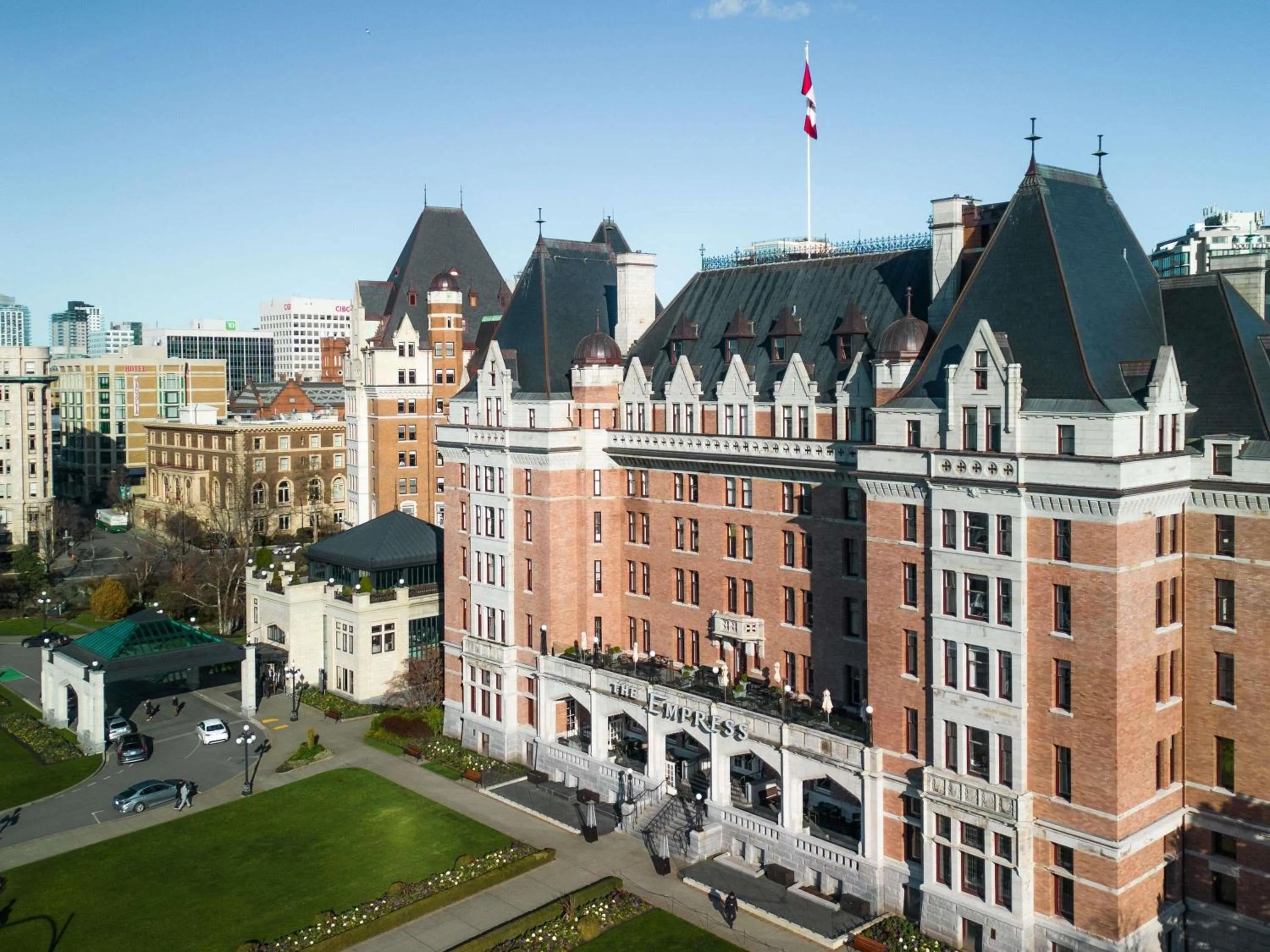 Property building in Fairmont Empress Hotel