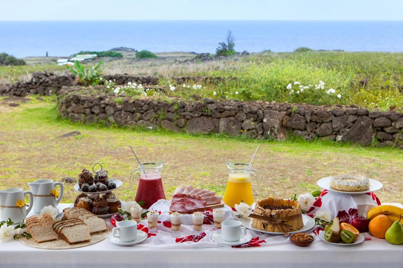 Buffet breakfast in Altiplanico Rapa Nui