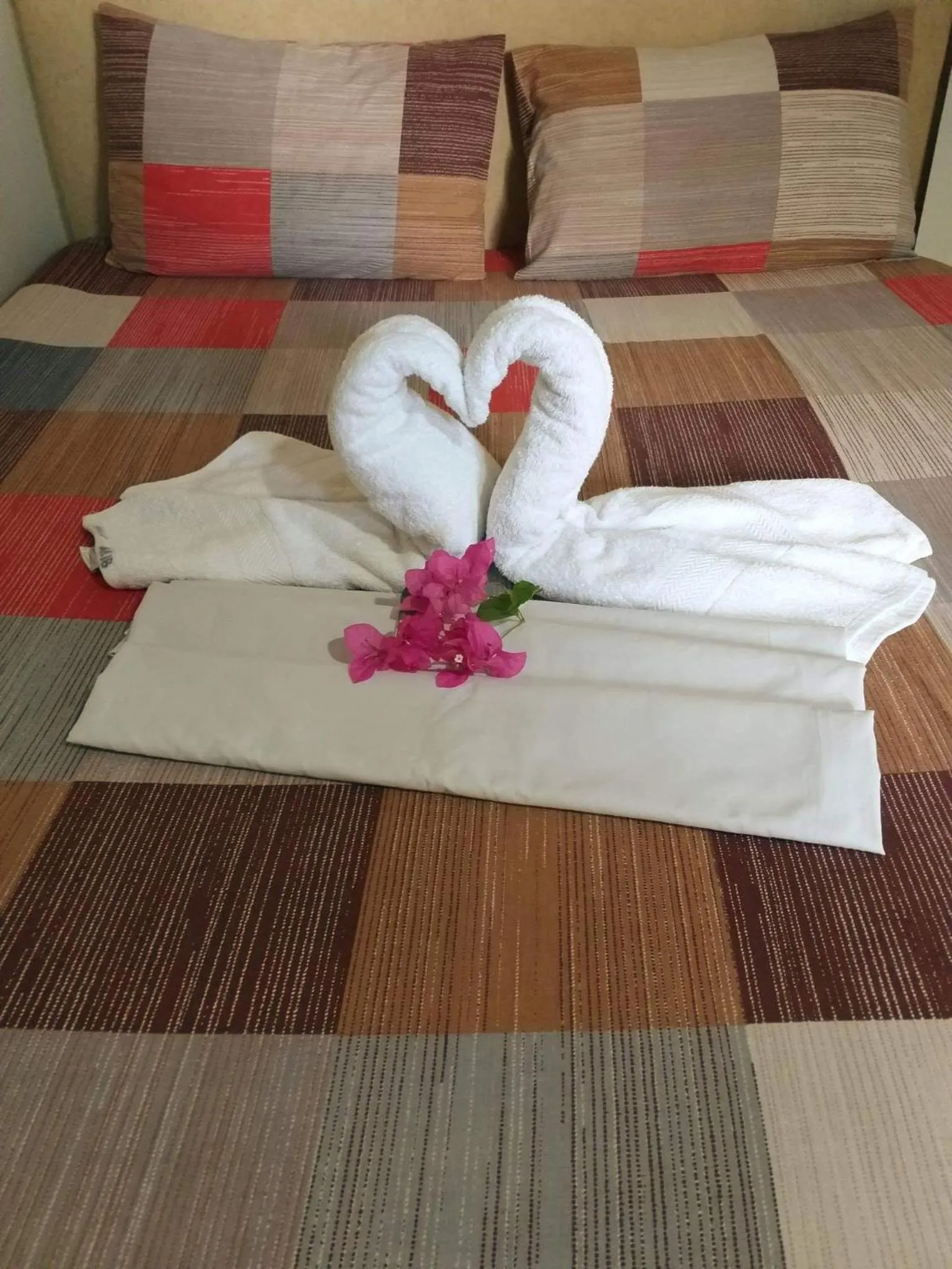 Bed in Park Vil-la Apartelle