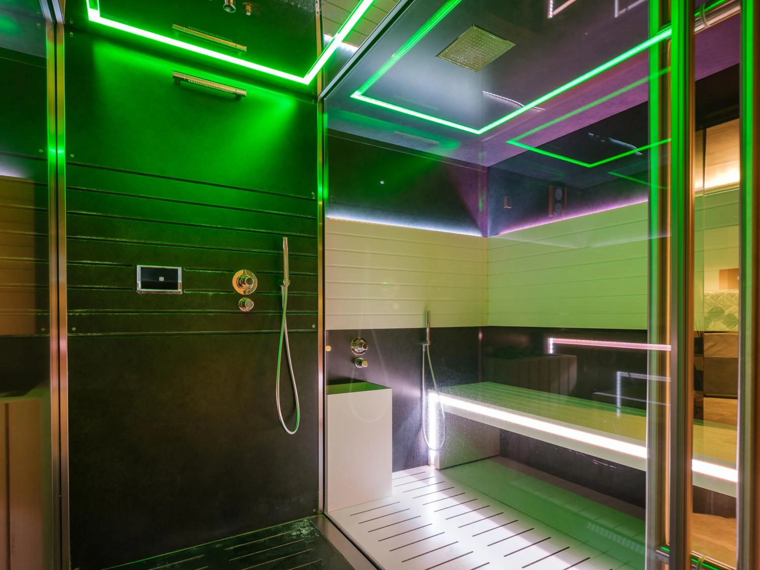 Steam room in Secret Garden Resort & Spa