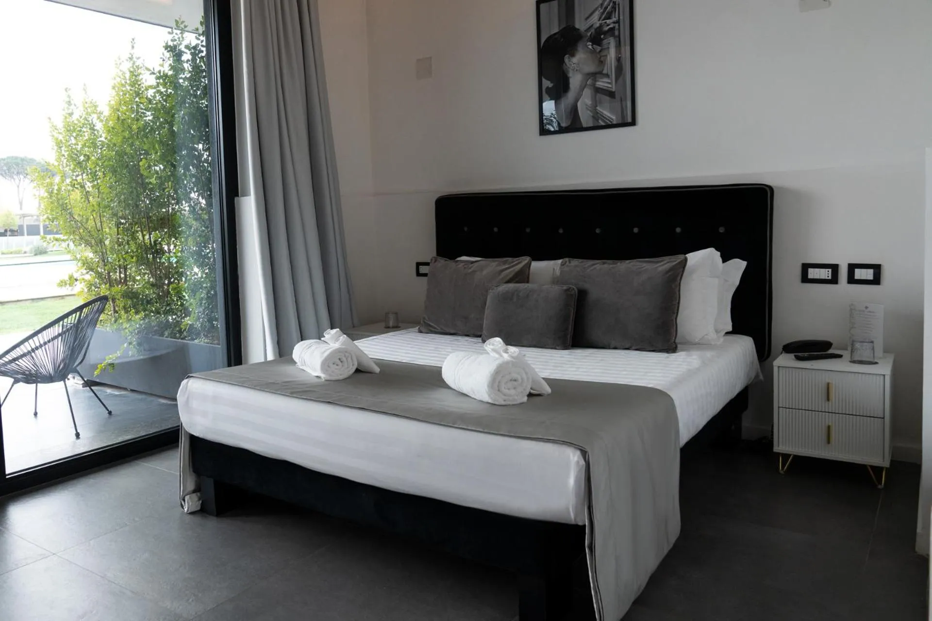 Bed in Secret Garden Resort & Spa