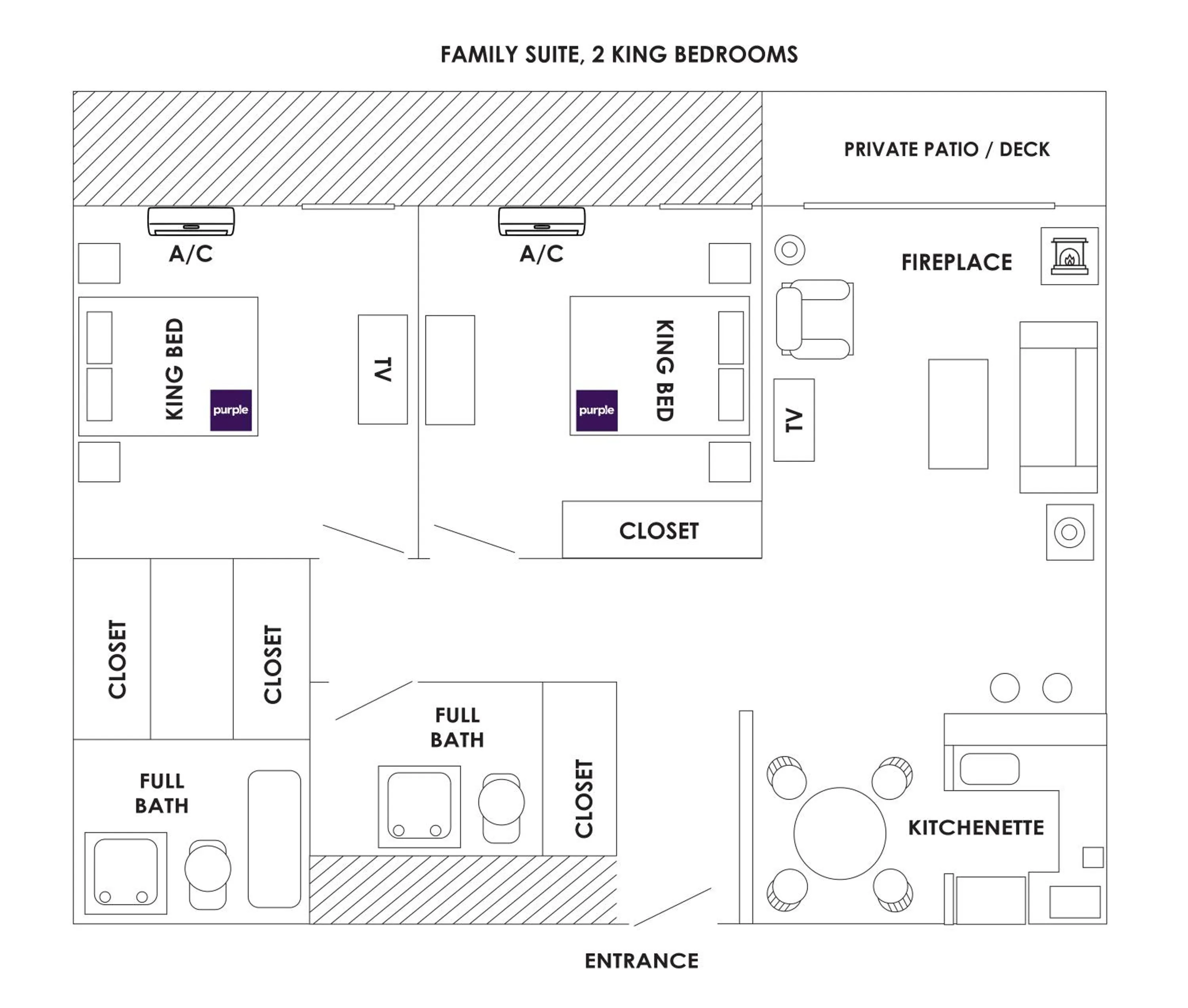 Floor plan in Friday Harbor Suites