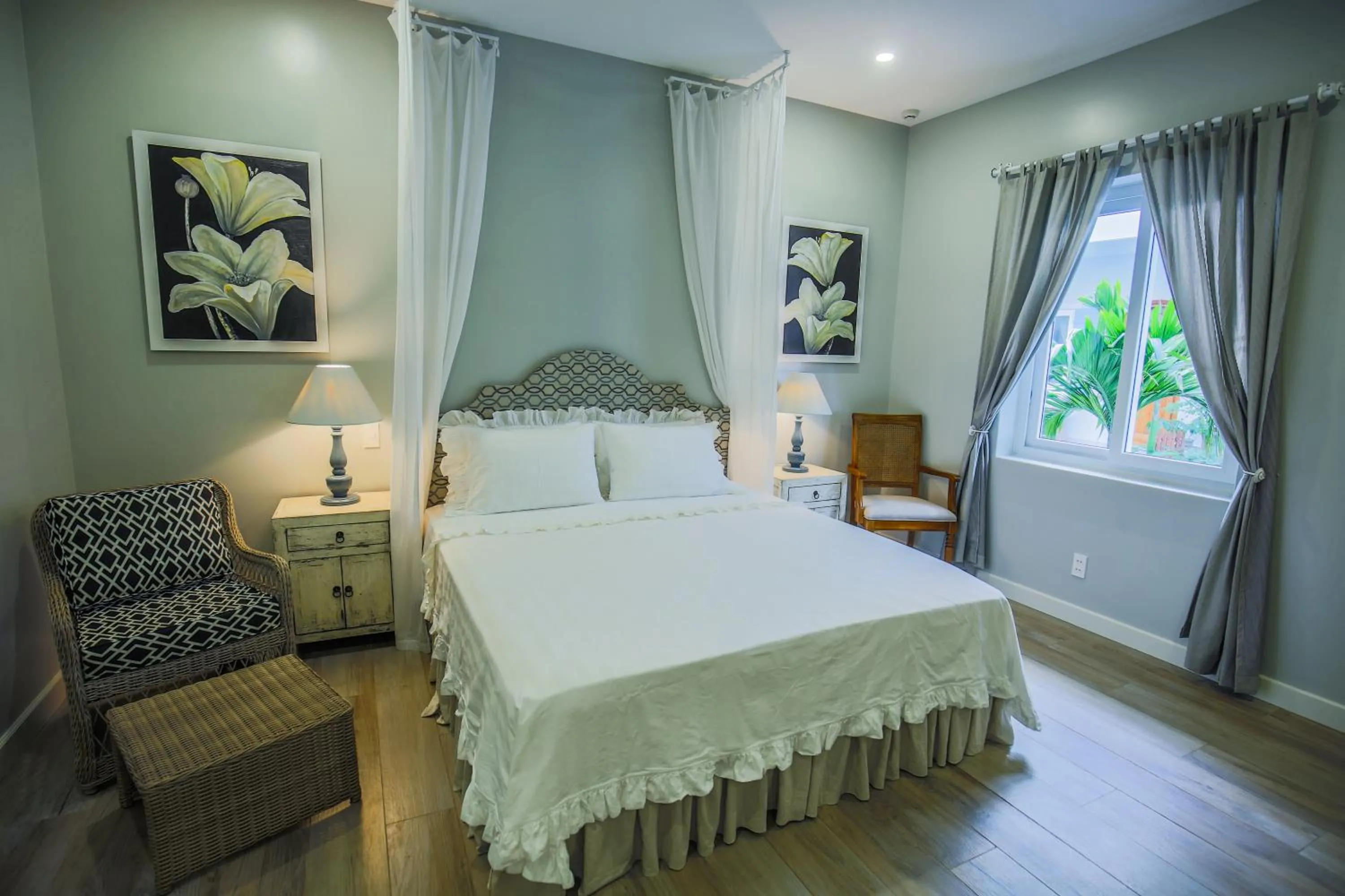 Bed in Serenity by the Sea