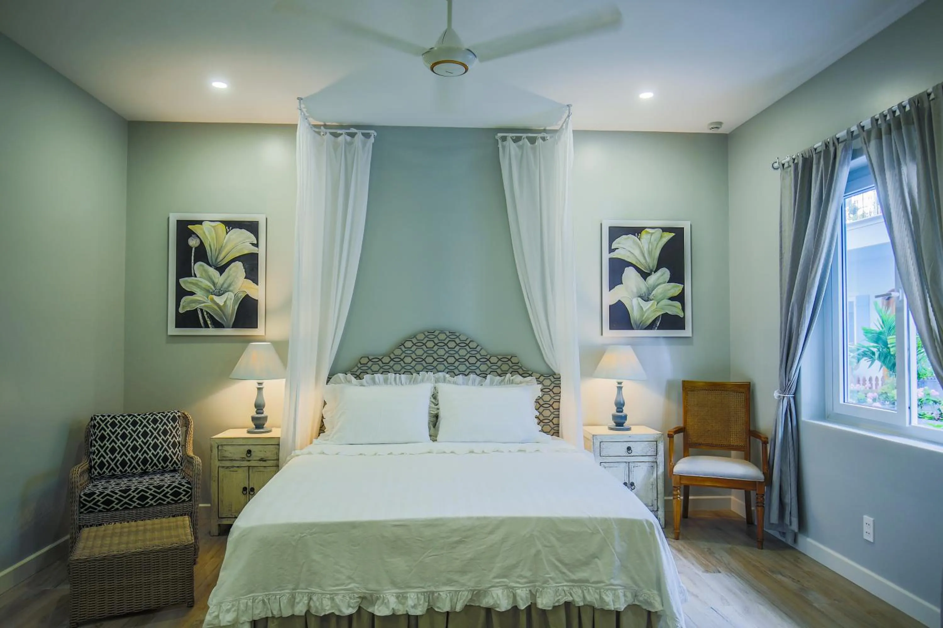 Bed in Serenity by the Sea