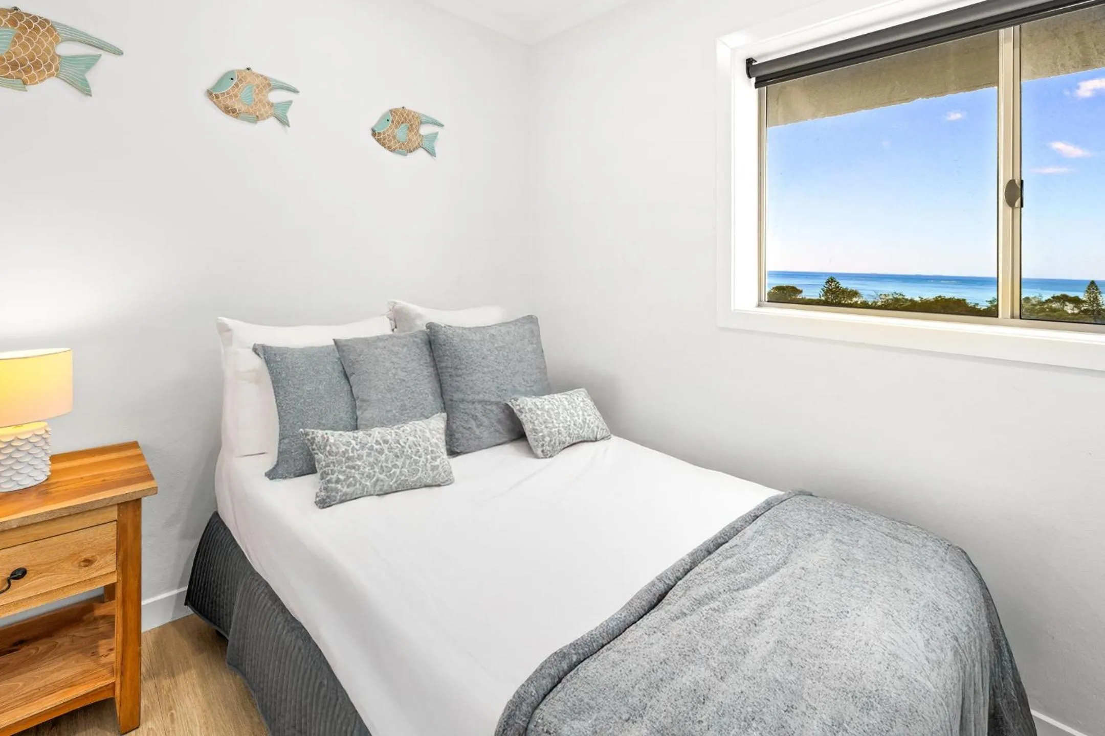 Bed in Maroochy Sands Holiday Apartments