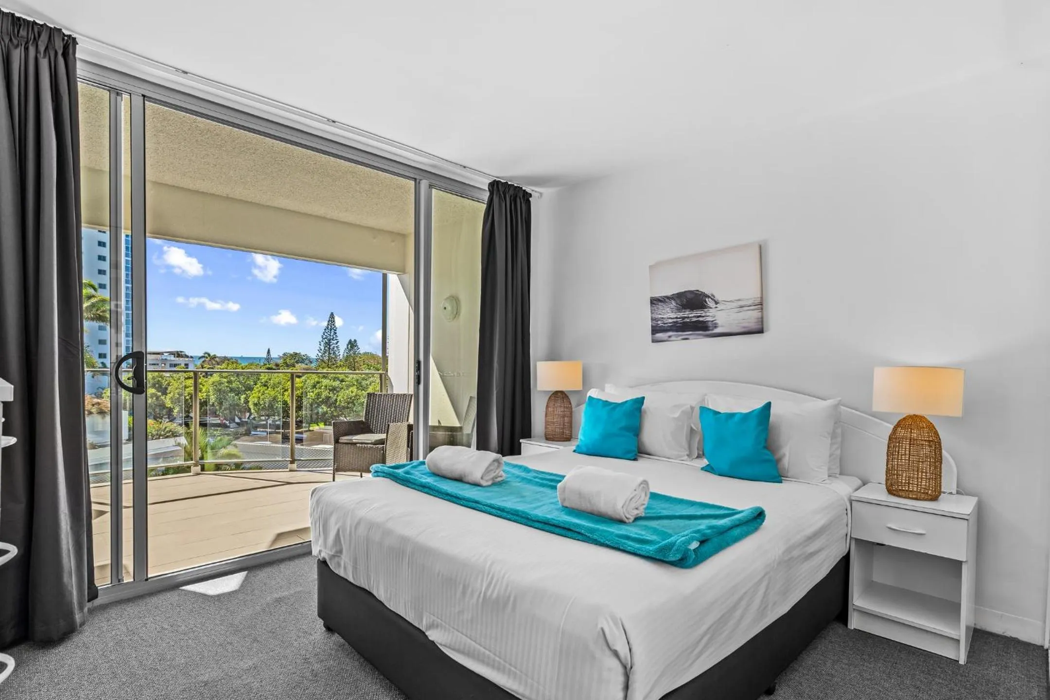 Bedroom, Bed in Maroochy Sands Holiday Apartments