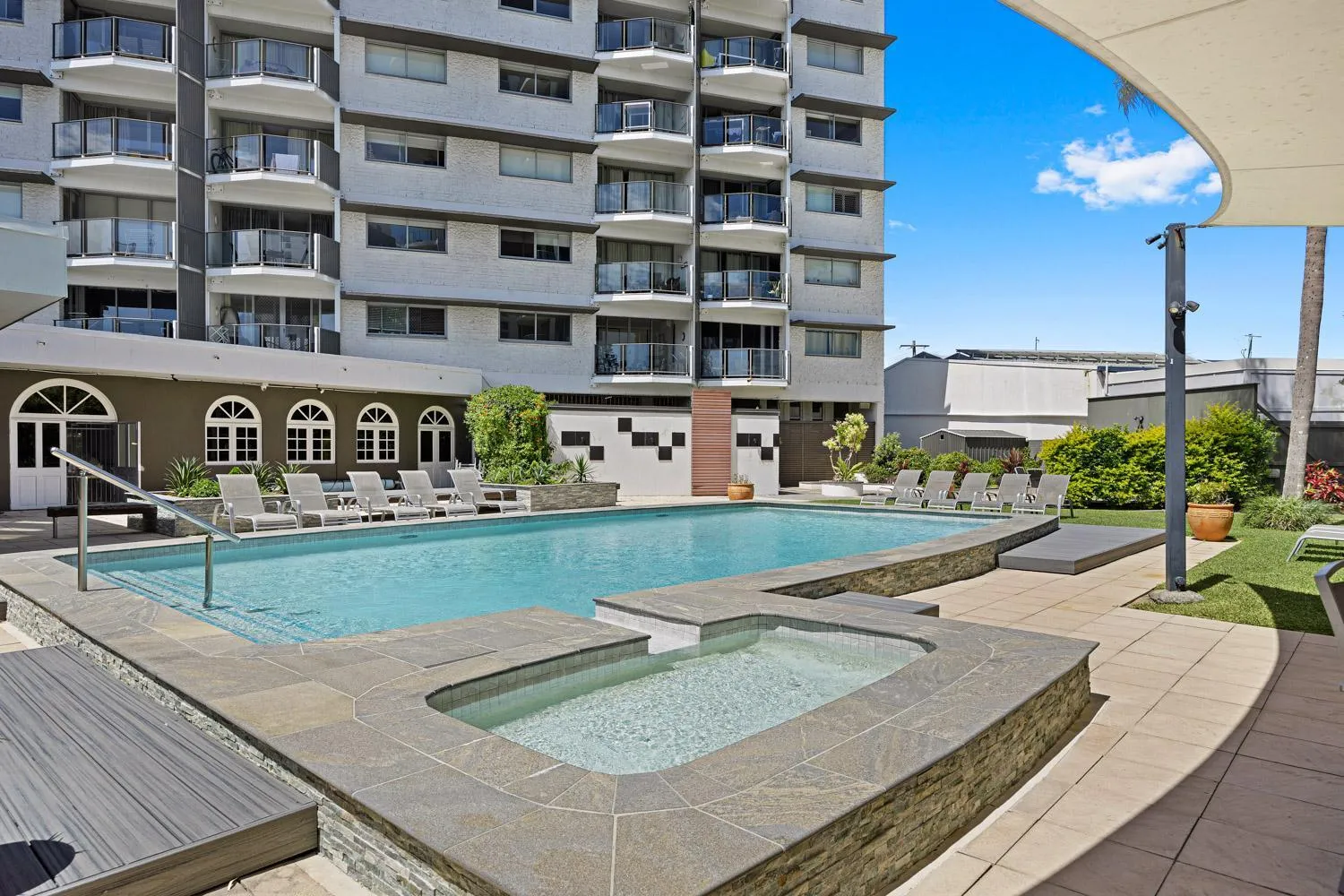 Pool view in Maroochy Sands Holiday Apartments