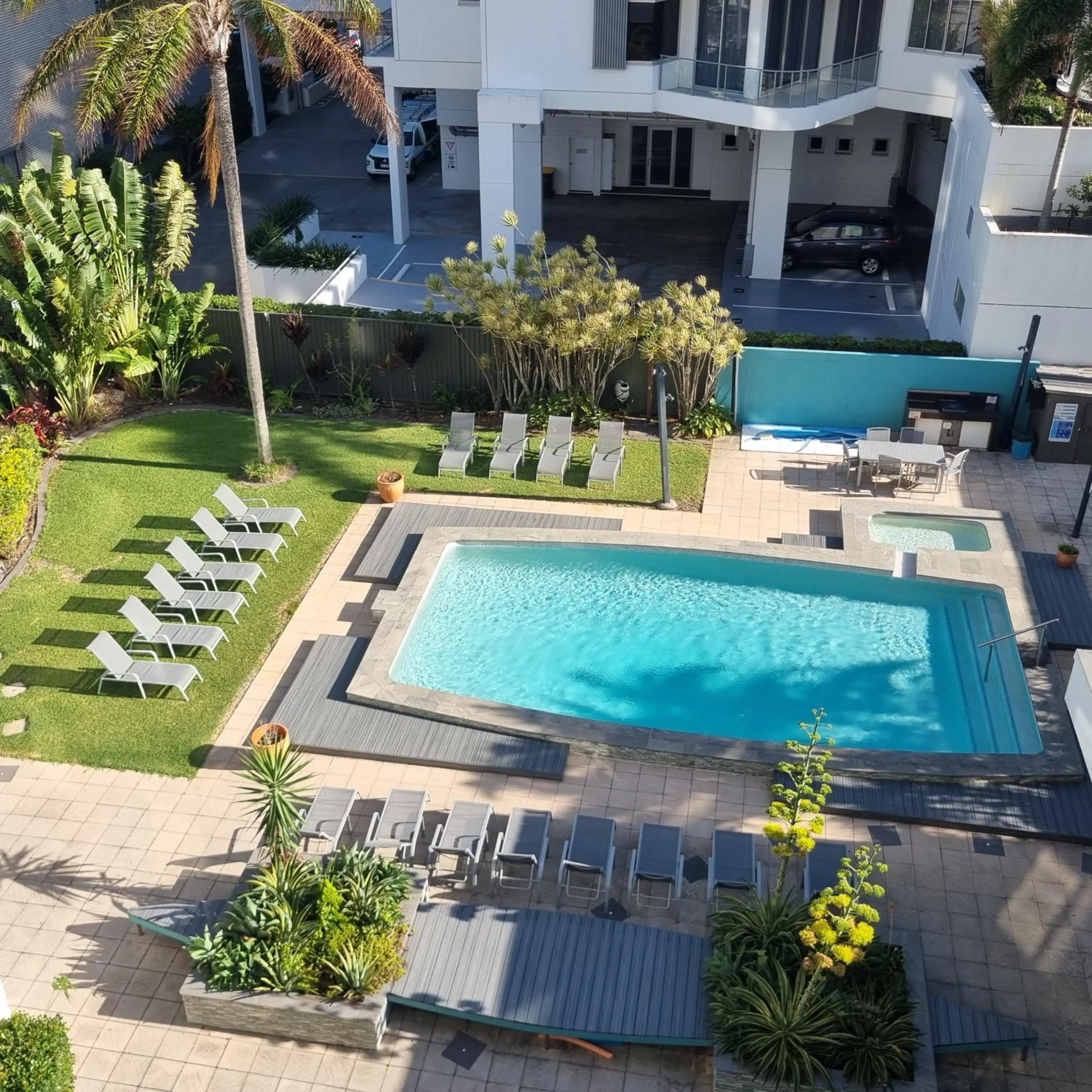 Garden view in Maroochy Sands Holiday Apartments