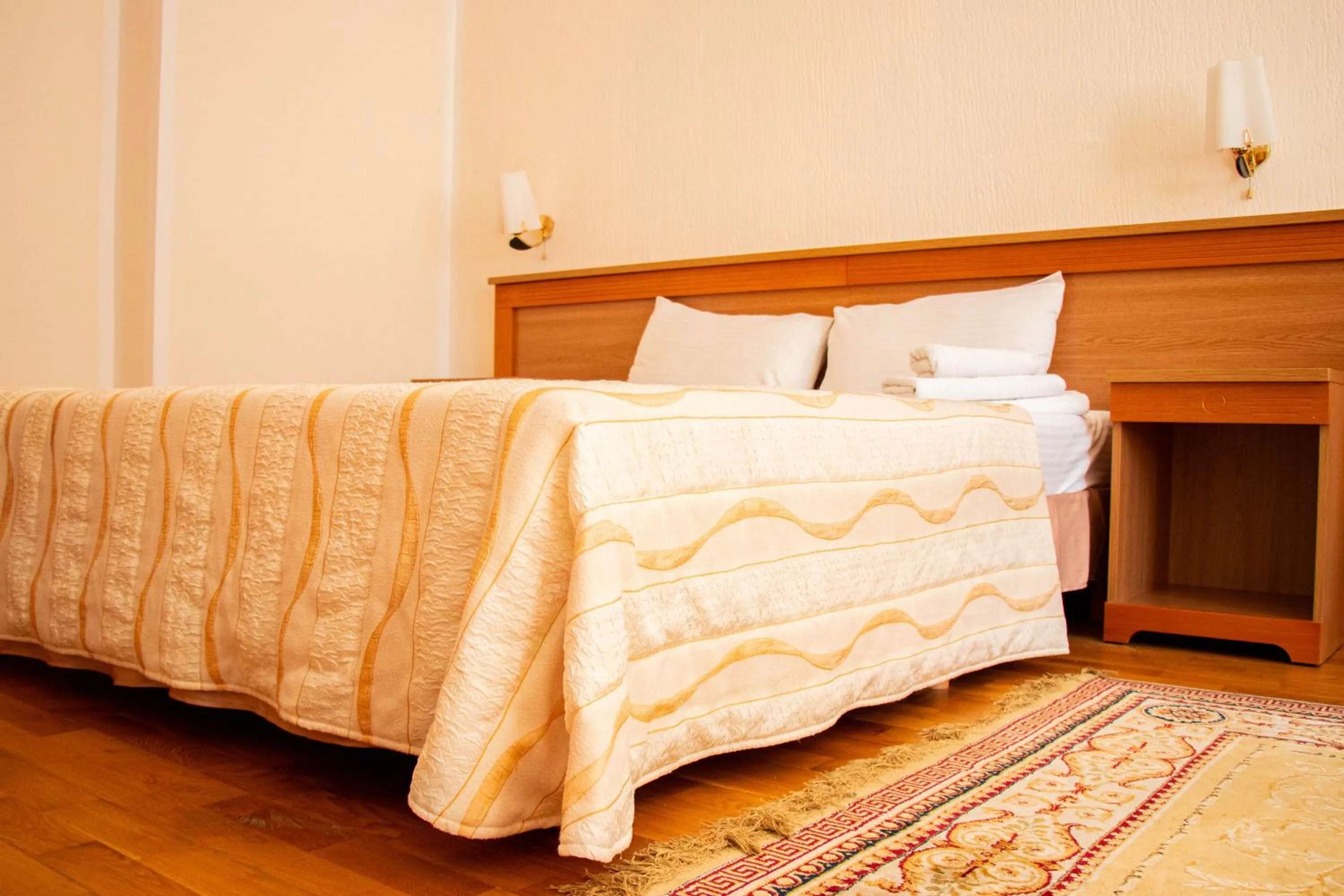 Bed in Altyn Dala Hotel
