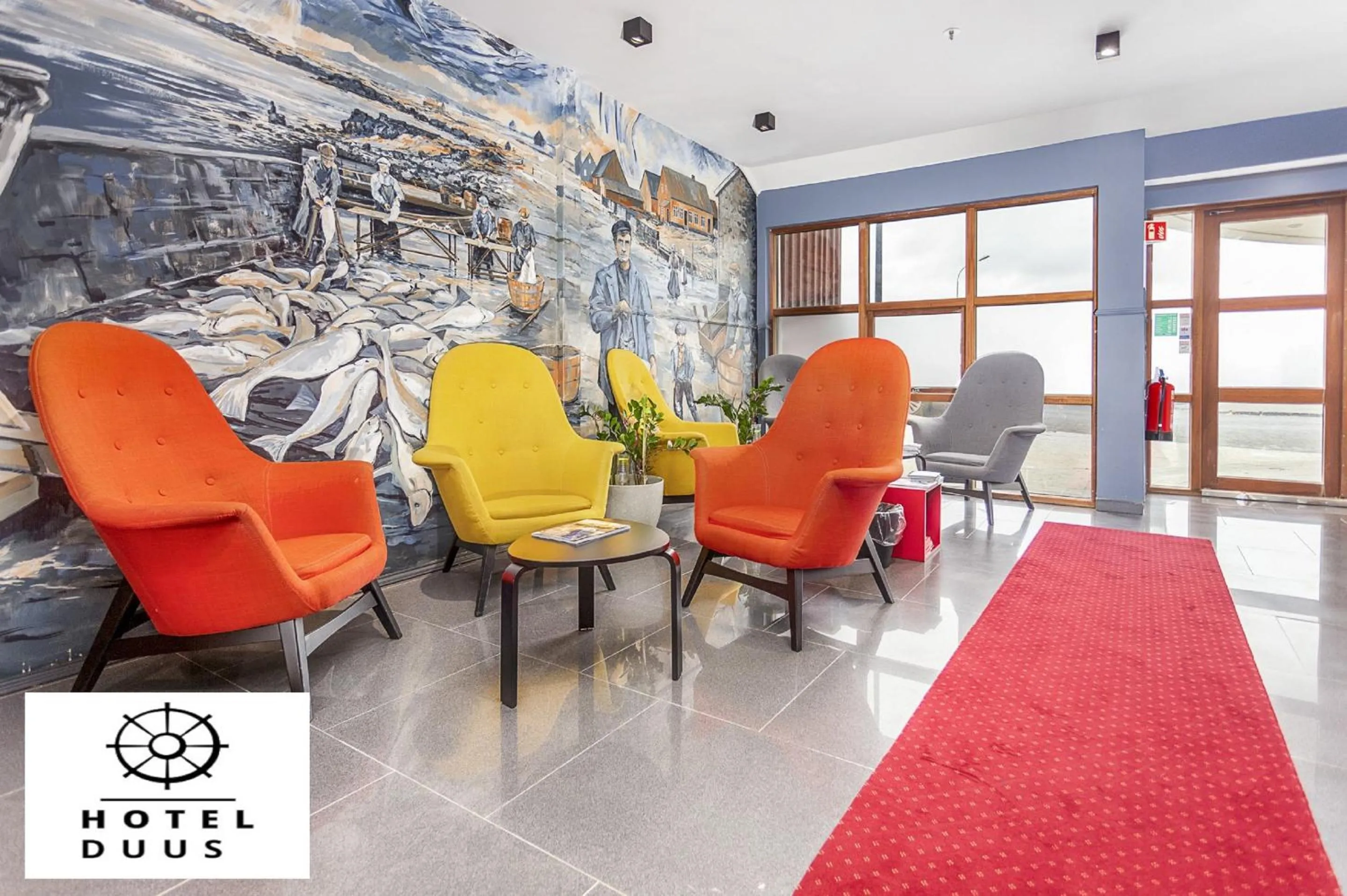 Lobby or reception in Hotel Duus by Keflavik Airport