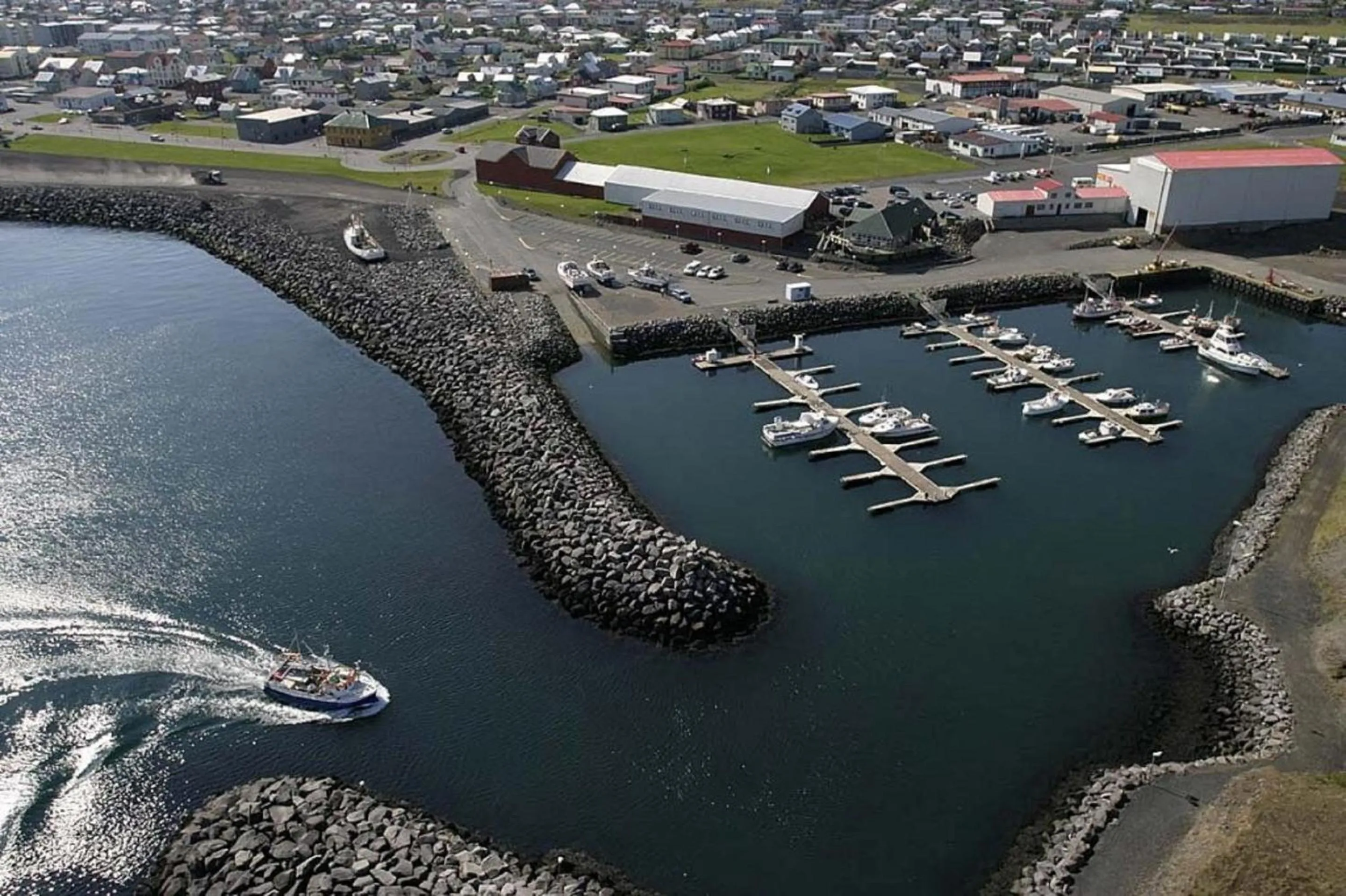 Bird's eye view in Hotel Duus by Keflavik Airport