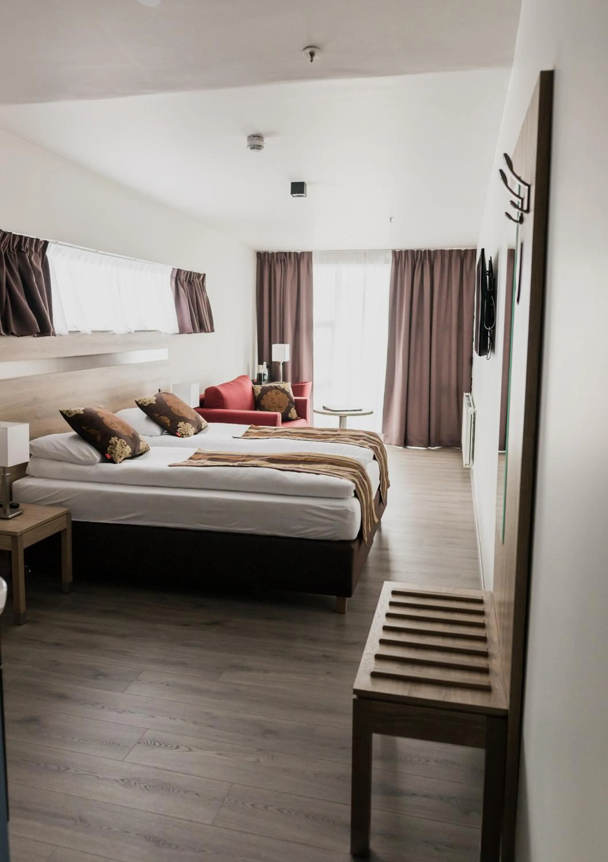 Bed in Hotel Duus by Keflavik Airport