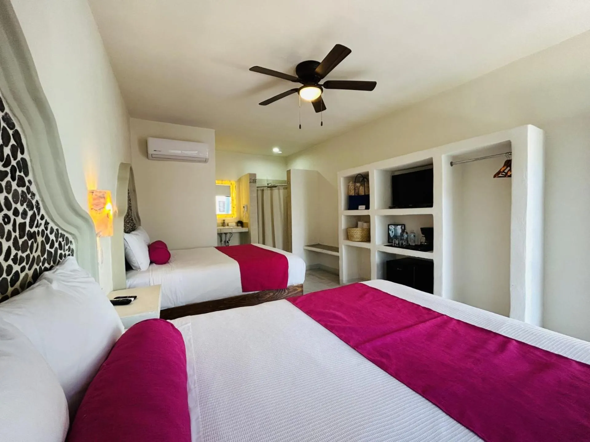 Bed in Paraiso Azul Hotel