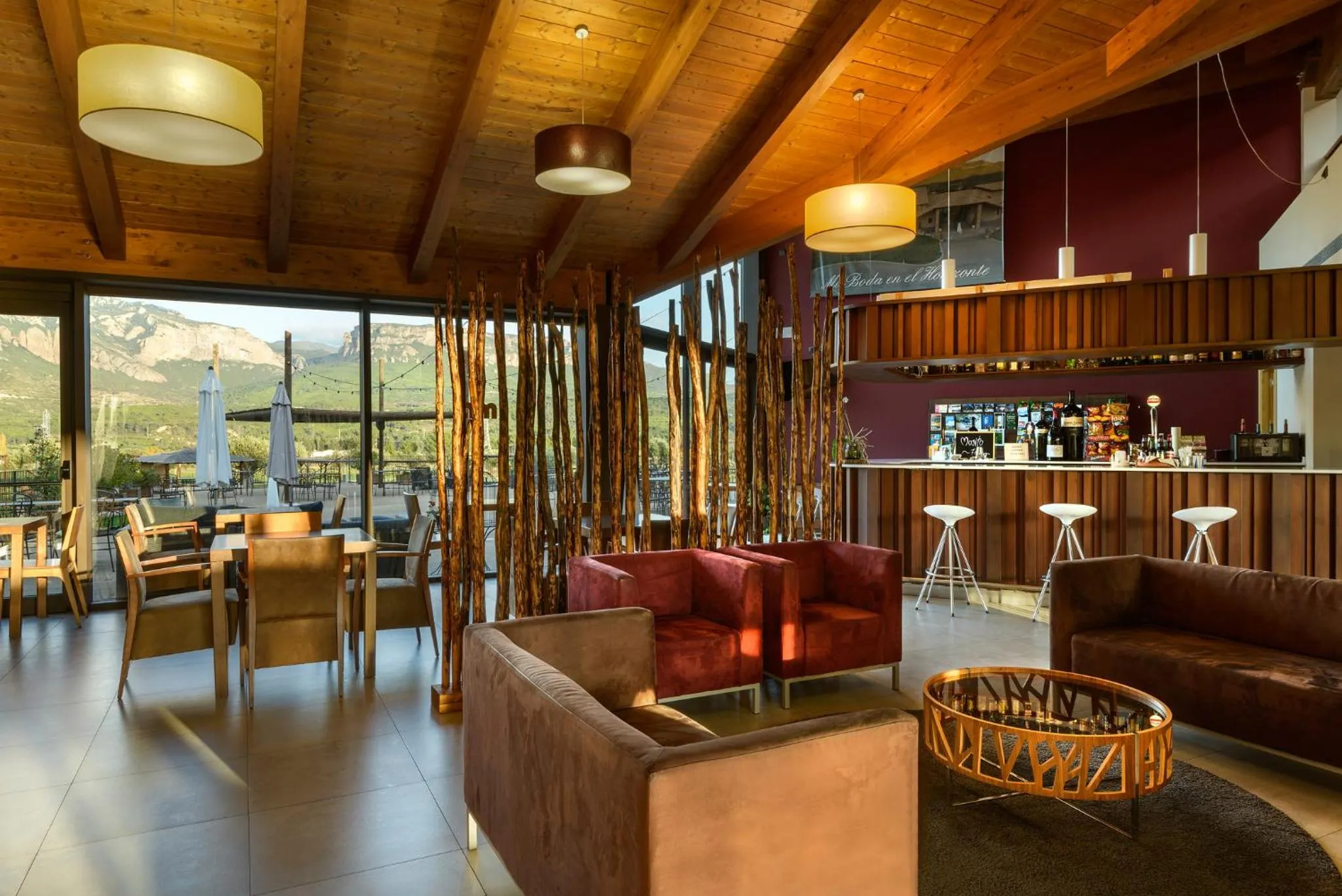 Living room in Hotel Spa Aguas de los Mallos