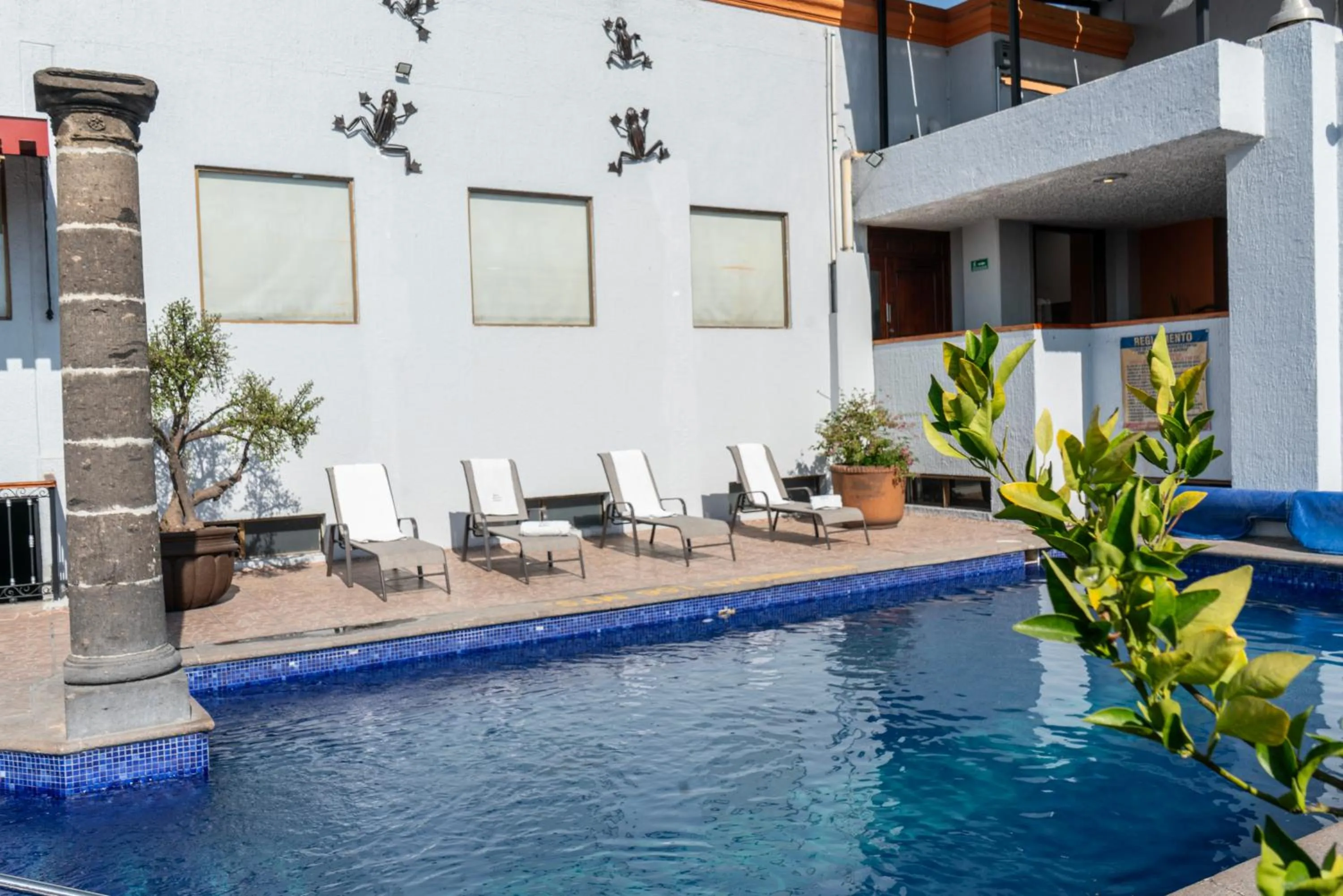 Patio in Hotel Santiago De Compostela - Guadalajara Centro Historico