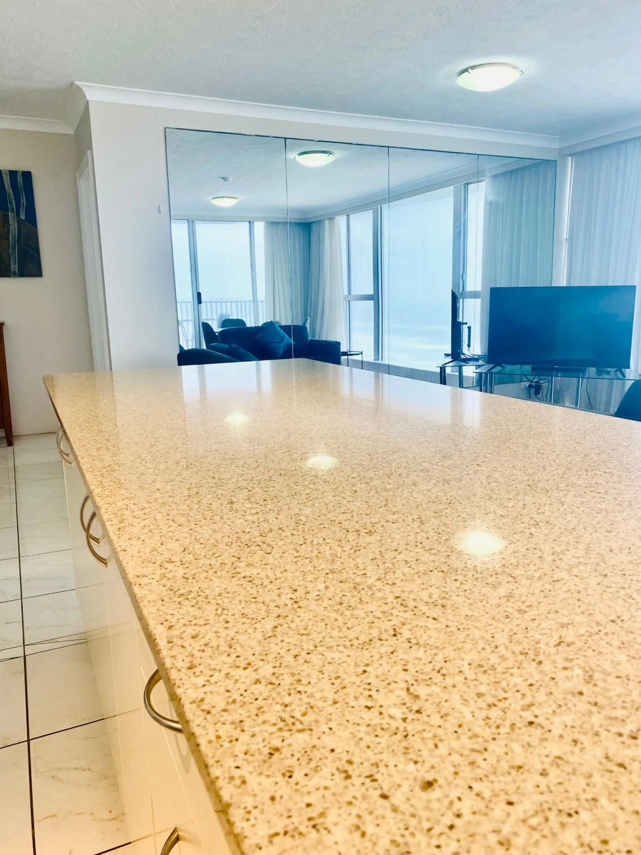 kitchen in Golden Sands on the Beach - Absolute Beachfront Apartments