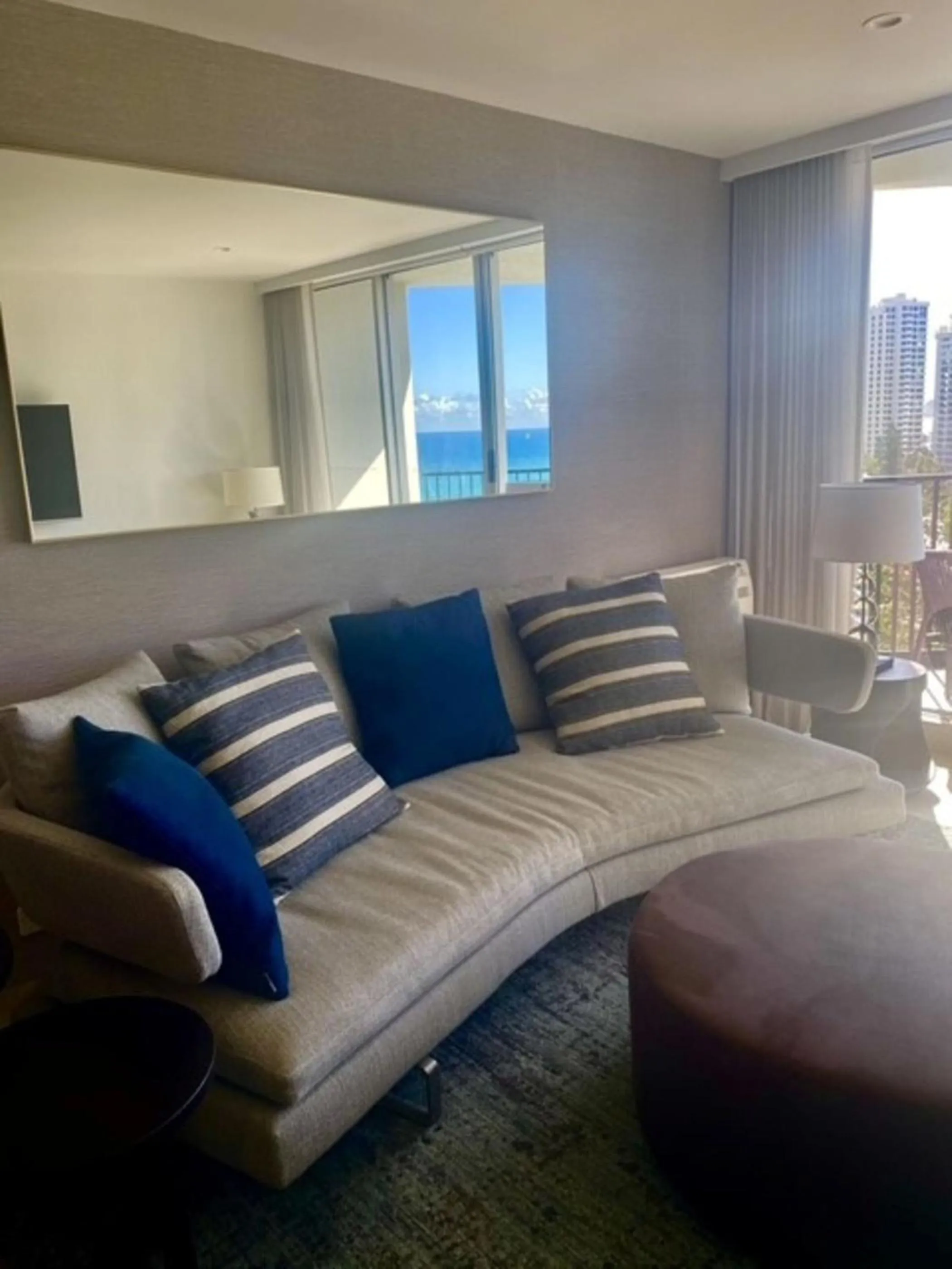 Living room in Golden Sands on the Beach - Absolute Beachfront Apartments