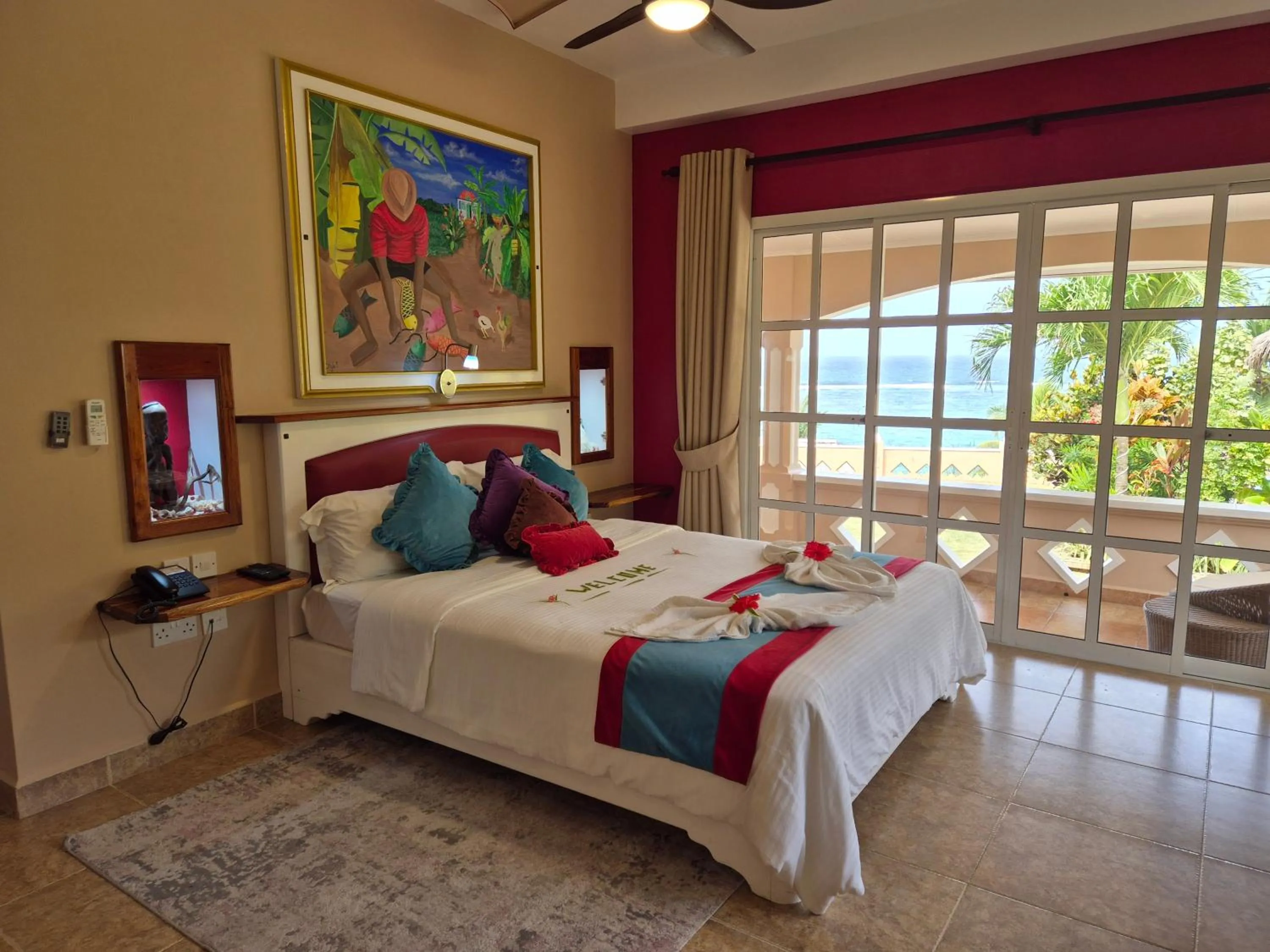 View (from property/room), Bed in Au Fond De Mer View
