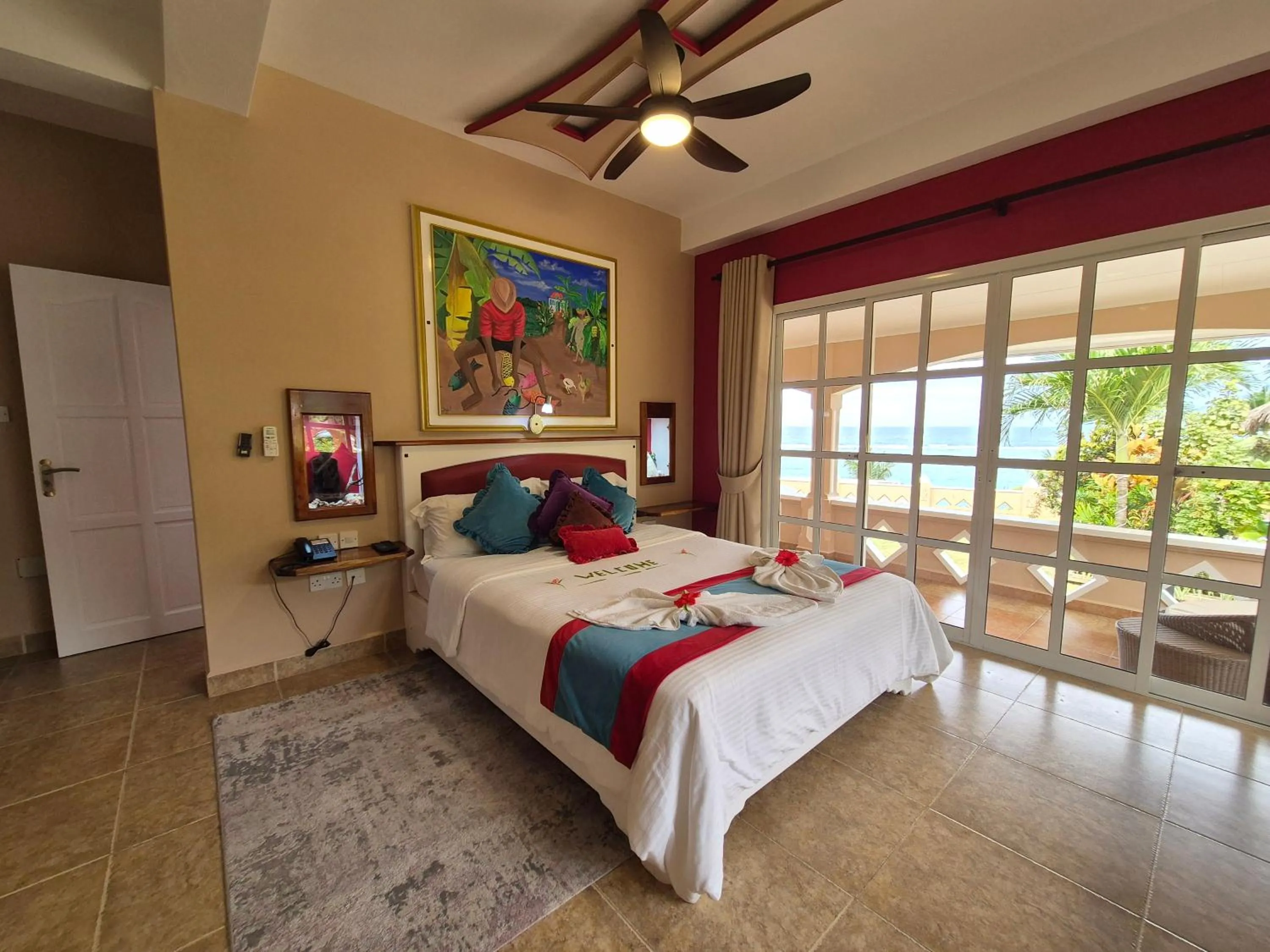 Bedroom, Bed in Au Fond De Mer View